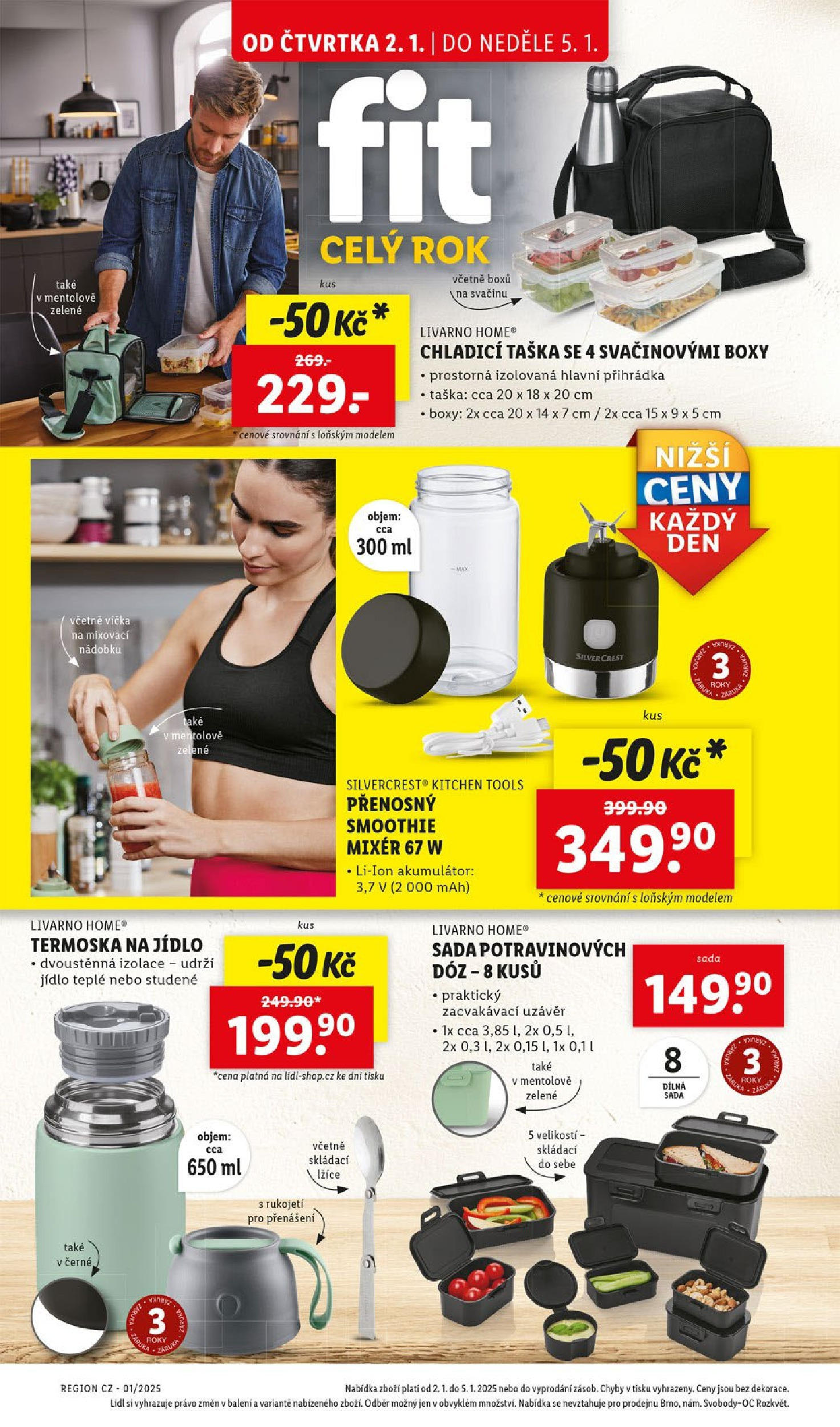 Lidl leták od 02.01.2025 - Nový akční leták | Strana: 38 | Produkty: Smoothie mixer, Taška, Mixér, Chladící taška