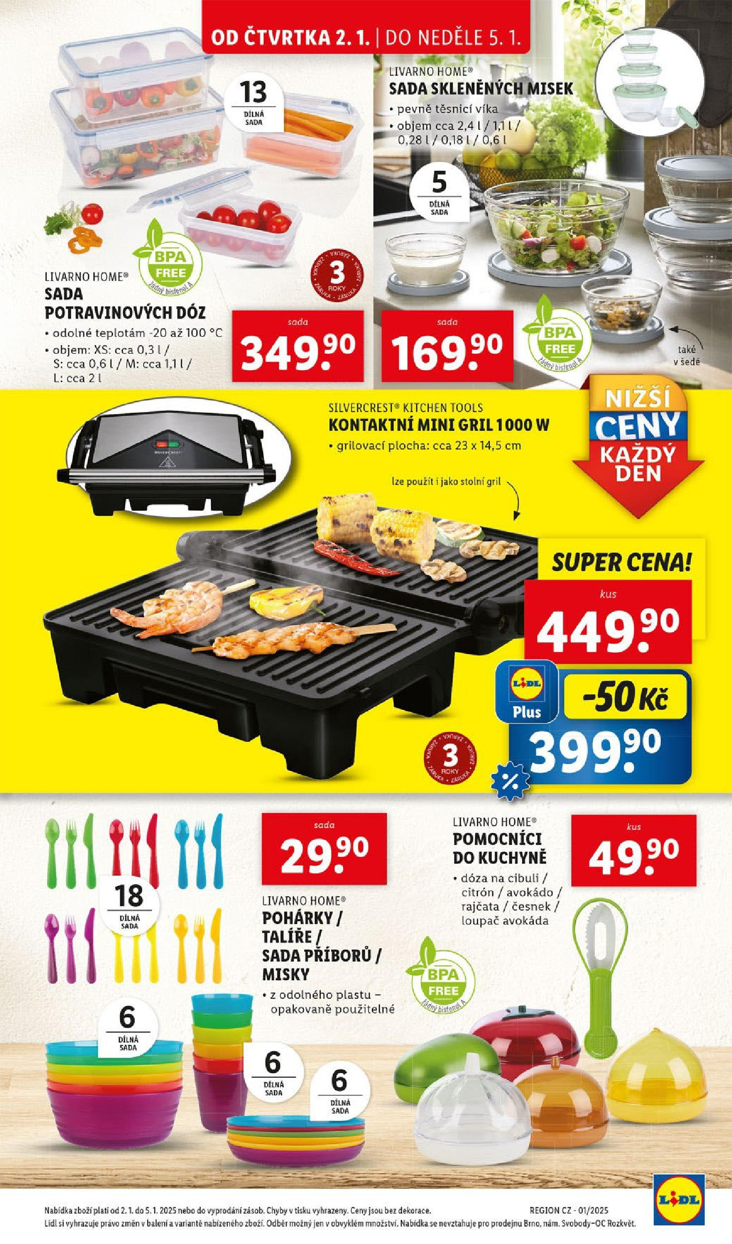 Lidl leták od 02.01.2025 - Nový akční leták | Strana: 39 | Produkty: Talíře, Rajčata, Stolní gril, Avokádo