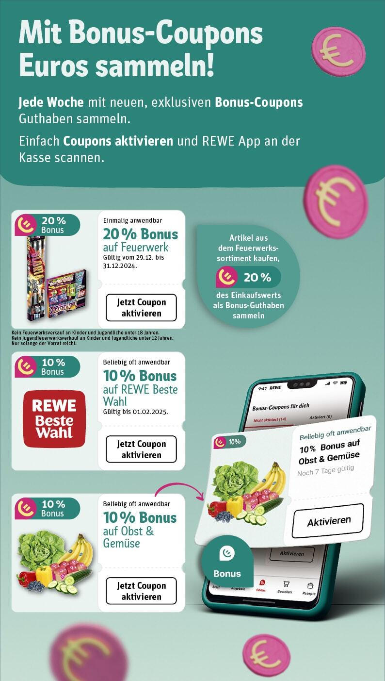 Rewe - Berlin / Mitte, Friedrichstraße 1 (ab 30.12.2024) zum Blättern » Angebote | Seite: 3 | Produkte: Gemüse, Obst