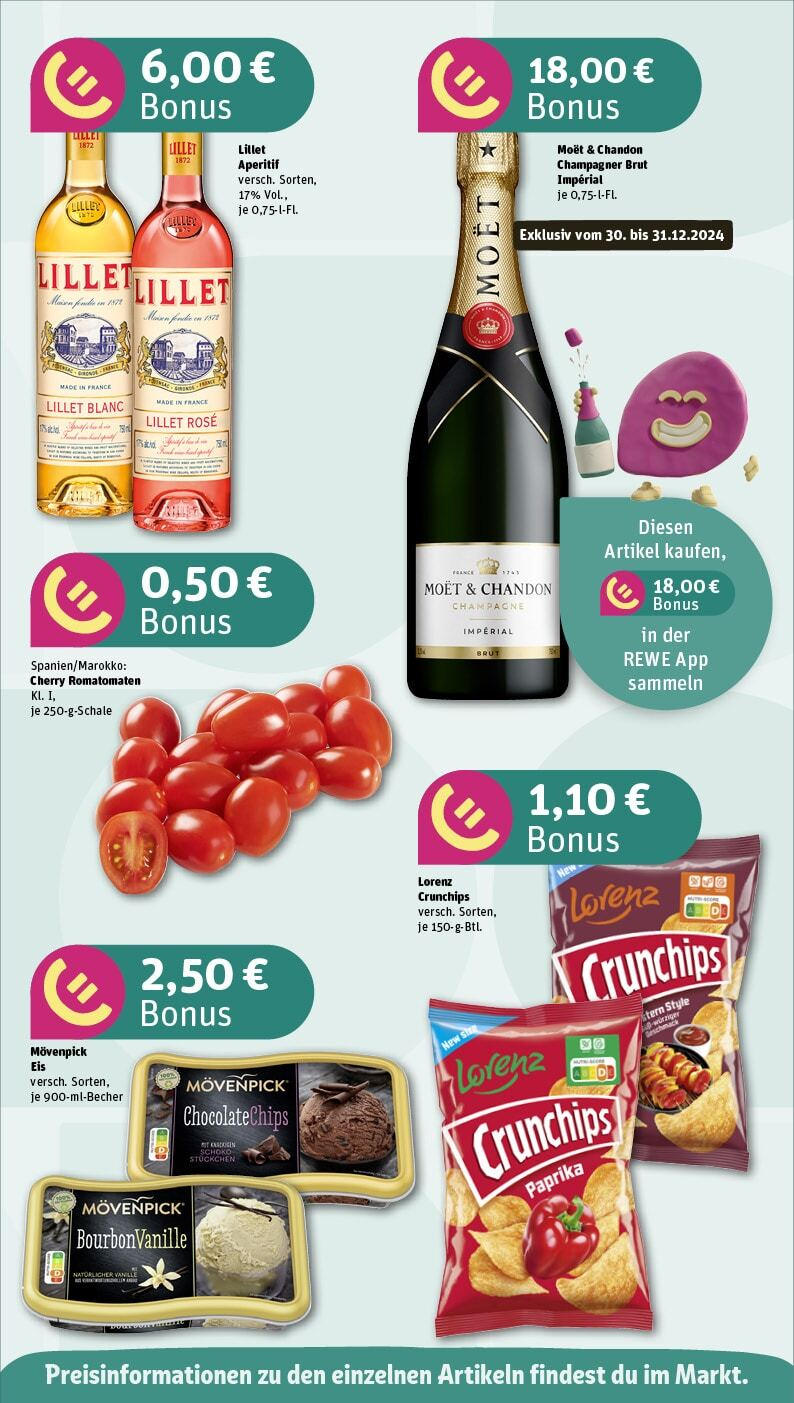 Rewe - Berlin / Mitte, Friedrichstraße 1 (ab 30.12.2024) zum Blättern » Angebote | Seite: 5 | Produkte: Lillet, Paprika, Lorenz crunchips