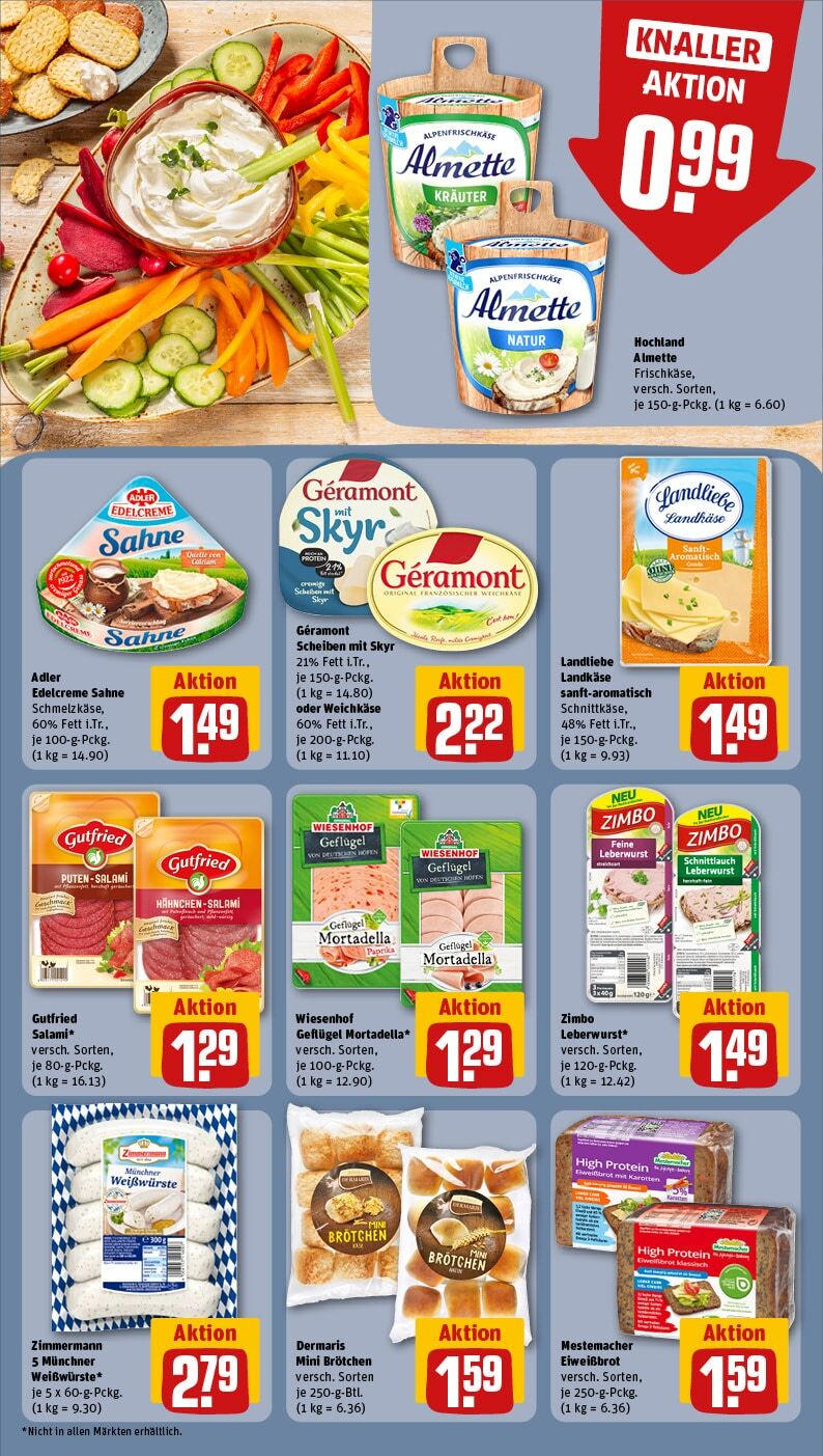 Rewe - Wassenberg, Brabanter Str. 50 (ab 30.12.2024) zum Blättern » Angebote | Seite: 12 | Produkte: Geramont, Skyr, Paprika, Sahne