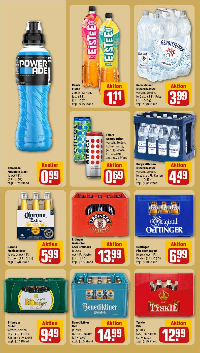 Rewe - Wassenberg, Brabanter Str. 50 (ab 30.12.2024) zum Blättern » Angebote | Seite: 16 | Produkte: Energy, Pils, Oettinger, Powerade