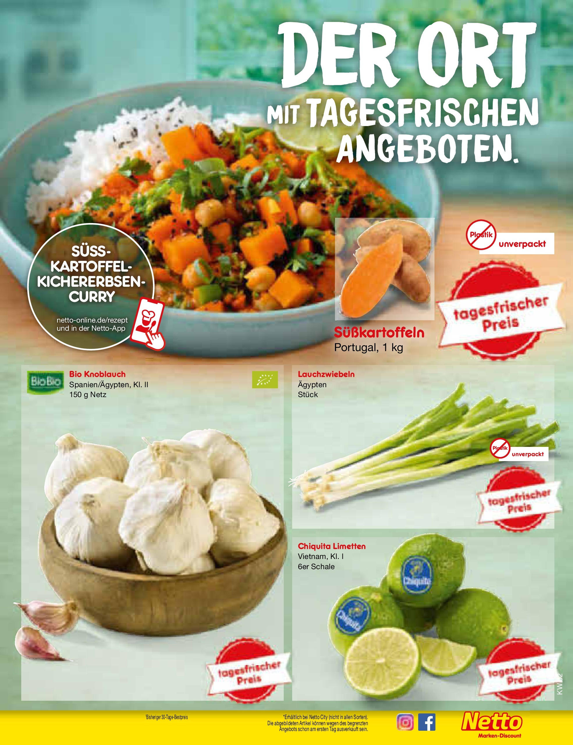 Netto Marken-Discount - Berlin, Corinthstraße 32 (ab 06.01.2025) » Angebote | Seite: 17 | Produkte: Limetten, Knoblauch