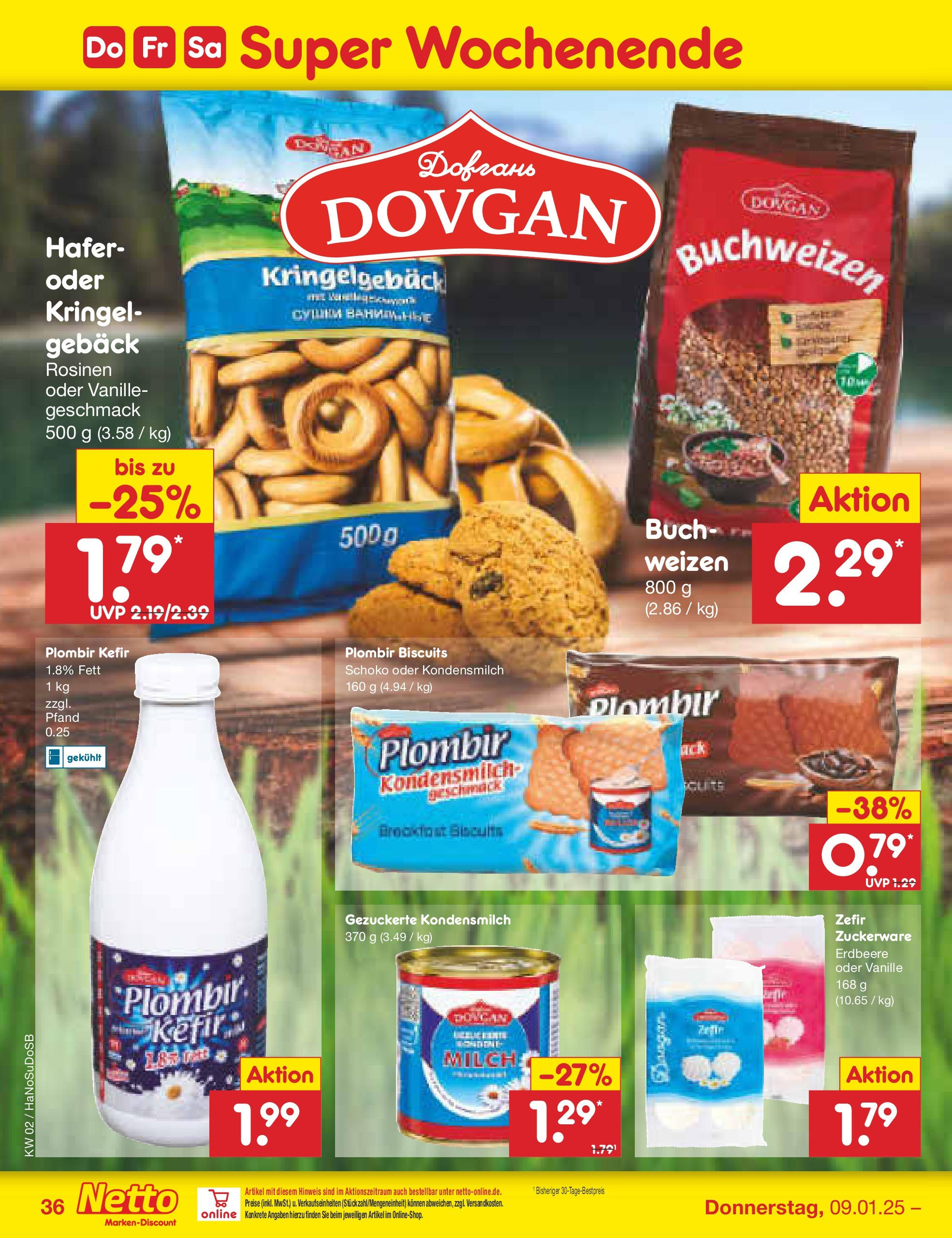 Netto Marken-Discount - Netto: Getränkeangebote (ab 06.01.2025) » Angebote | Seite: 52 | Produkte: Kefir, Rosinen