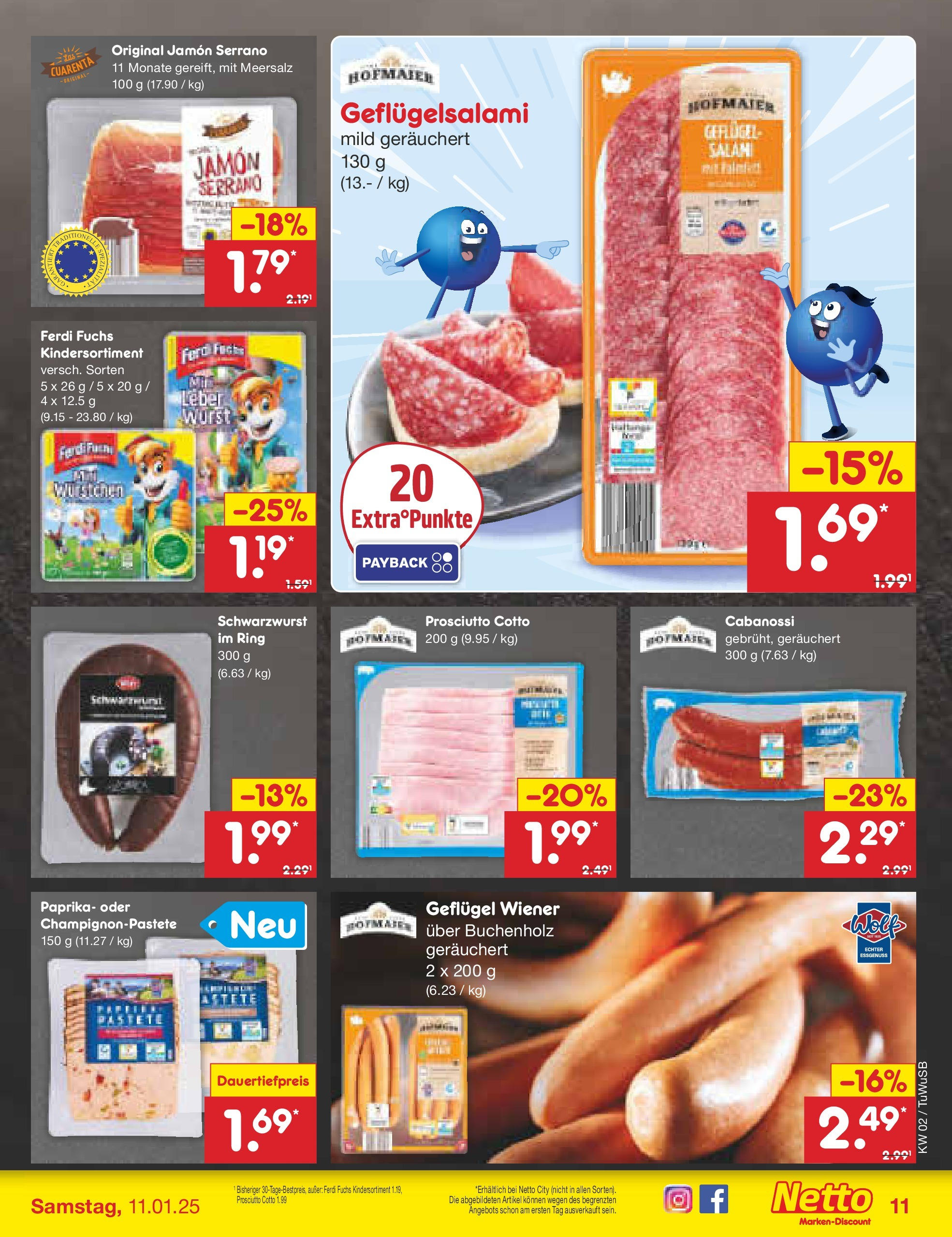 Netto Marken-Discount - Netto: Getränkeangebote (ab 06.01.2025) » Angebote | Seite: 11 | Produkte: Paprika, Wurst