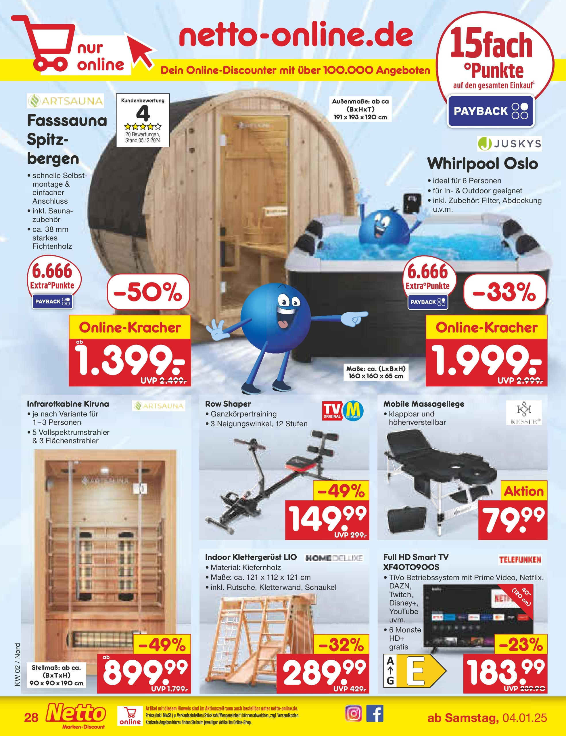 Netto Marken-Discount - Netto: Getränkeangebote (ab 06.01.2025) » Angebote | Seite: 40 | Produkte: Smart TV, TV