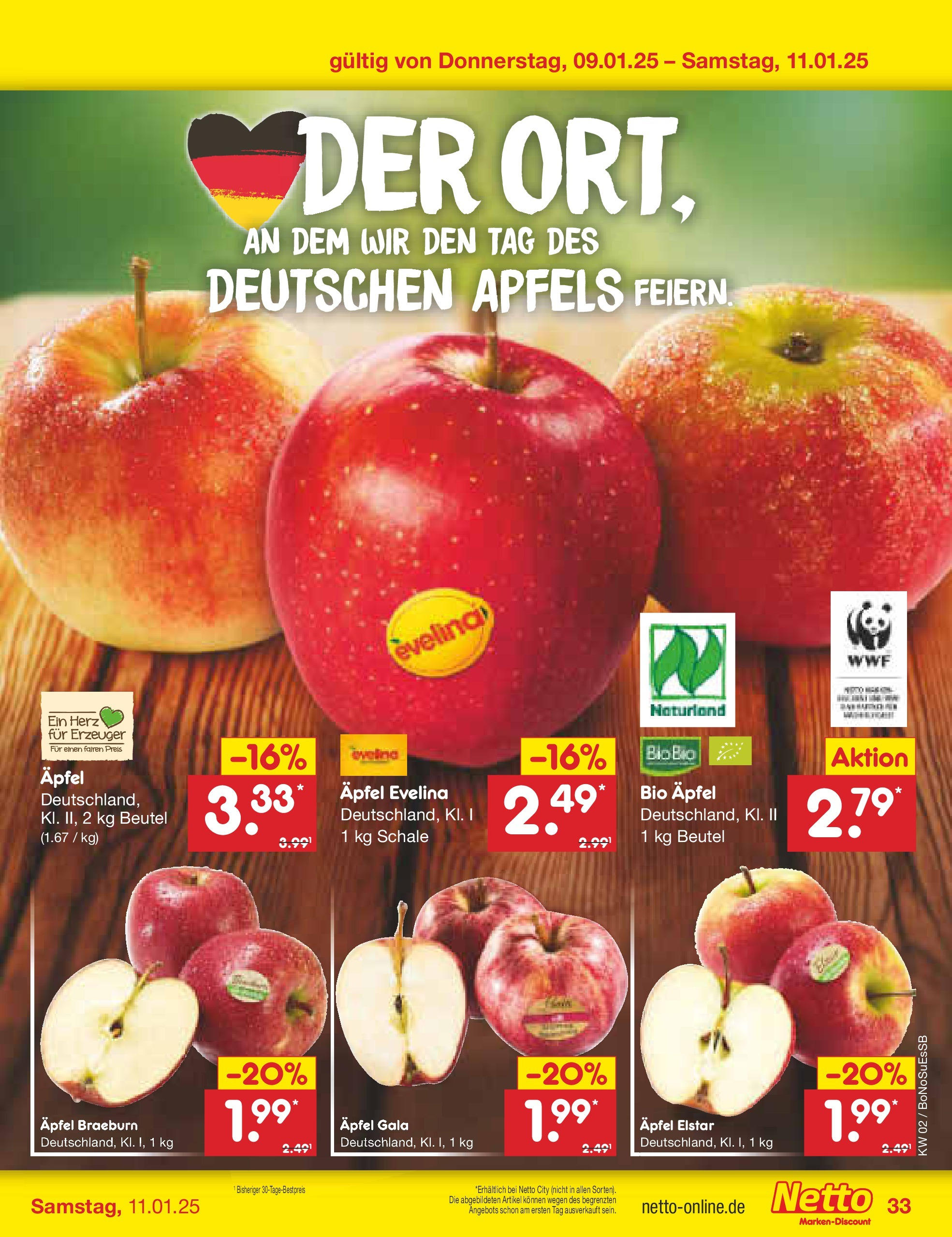 Netto Marken-Discount - Netto: Getränkeangebote (ab 06.01.2025) » Angebote | Seite: 47 | Produkte: Äpfel