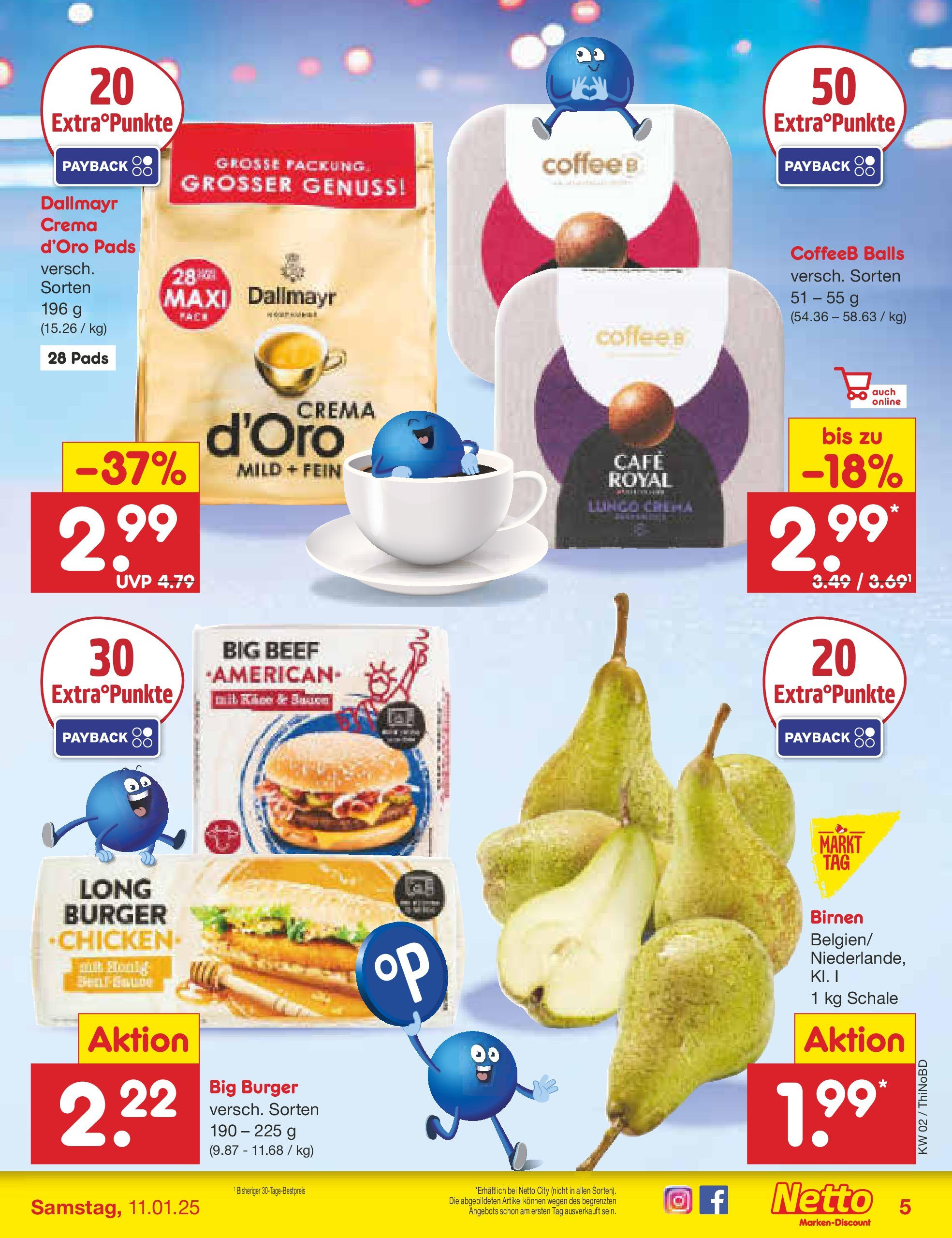 Netto Marken-Discount - Netto: Getränkeangebote (ab 06.01.2025) » Angebote | Seite: 5 | Produkte: Burger, Dallmayr