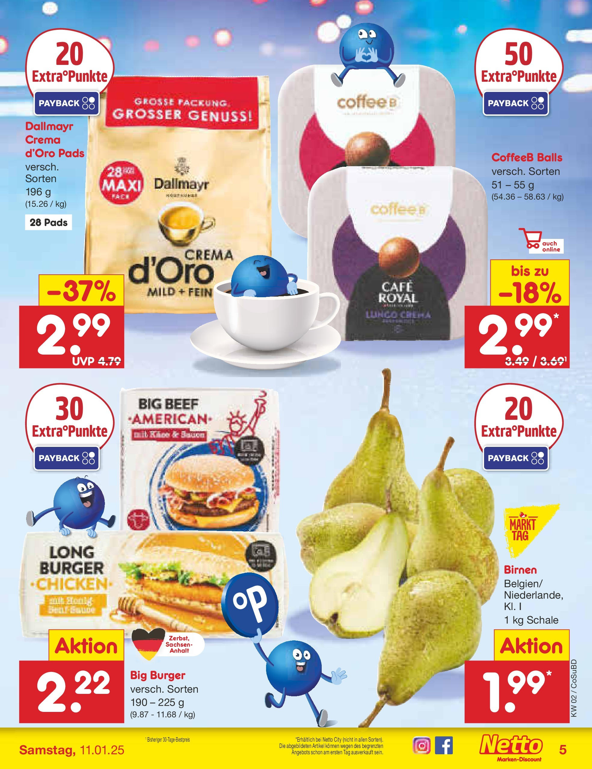 Netto Marken-Discount - Netto: Getränkeangebote (ab 06.01.2025) » Angebote | Seite: 5 | Produkte: Burger, Dallmayr