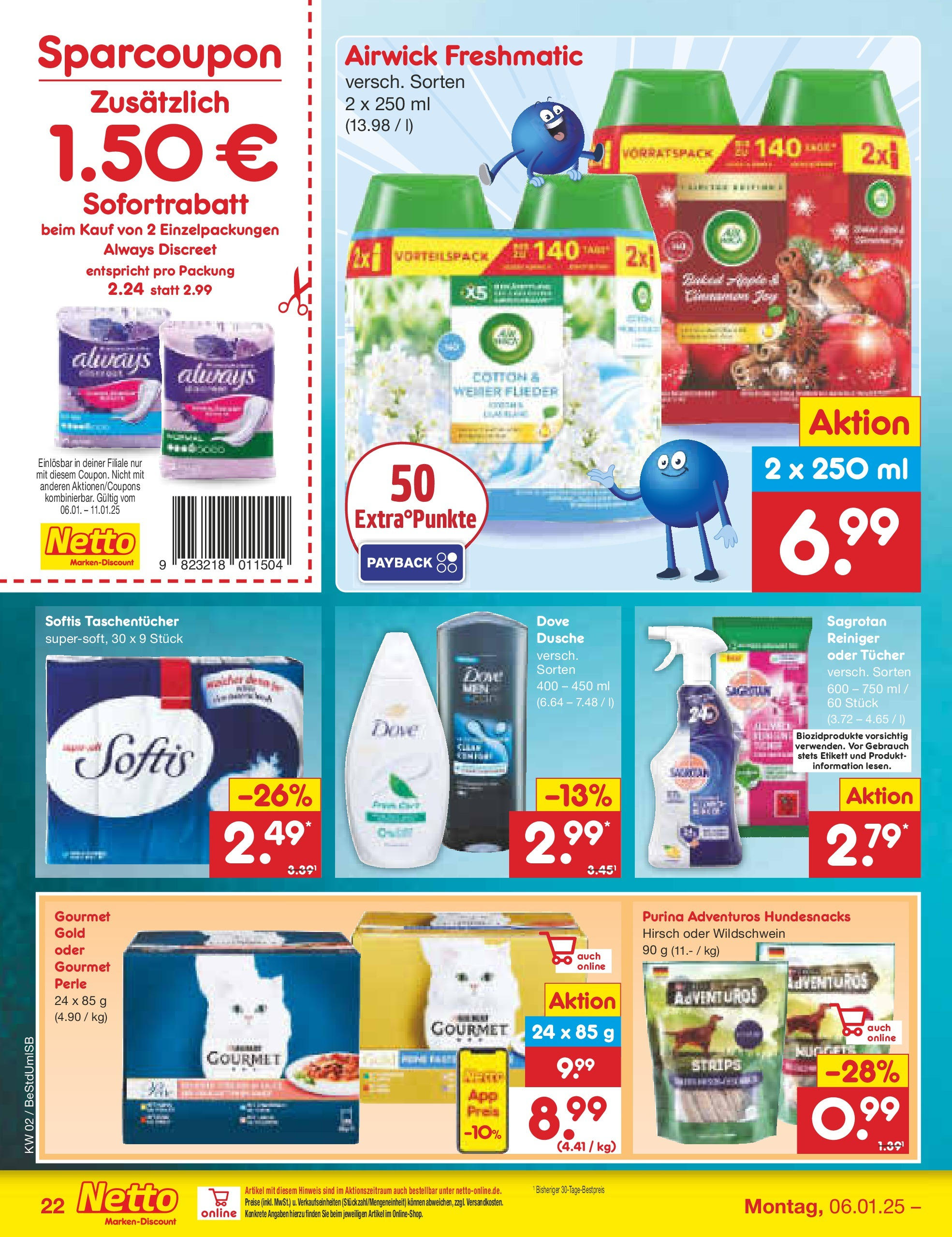 Netto Marken-Discount - Berlin, Corinthstraße 32 (ab 06.01.2025) » Angebote | Seite: 30 | Produkte: Dusche