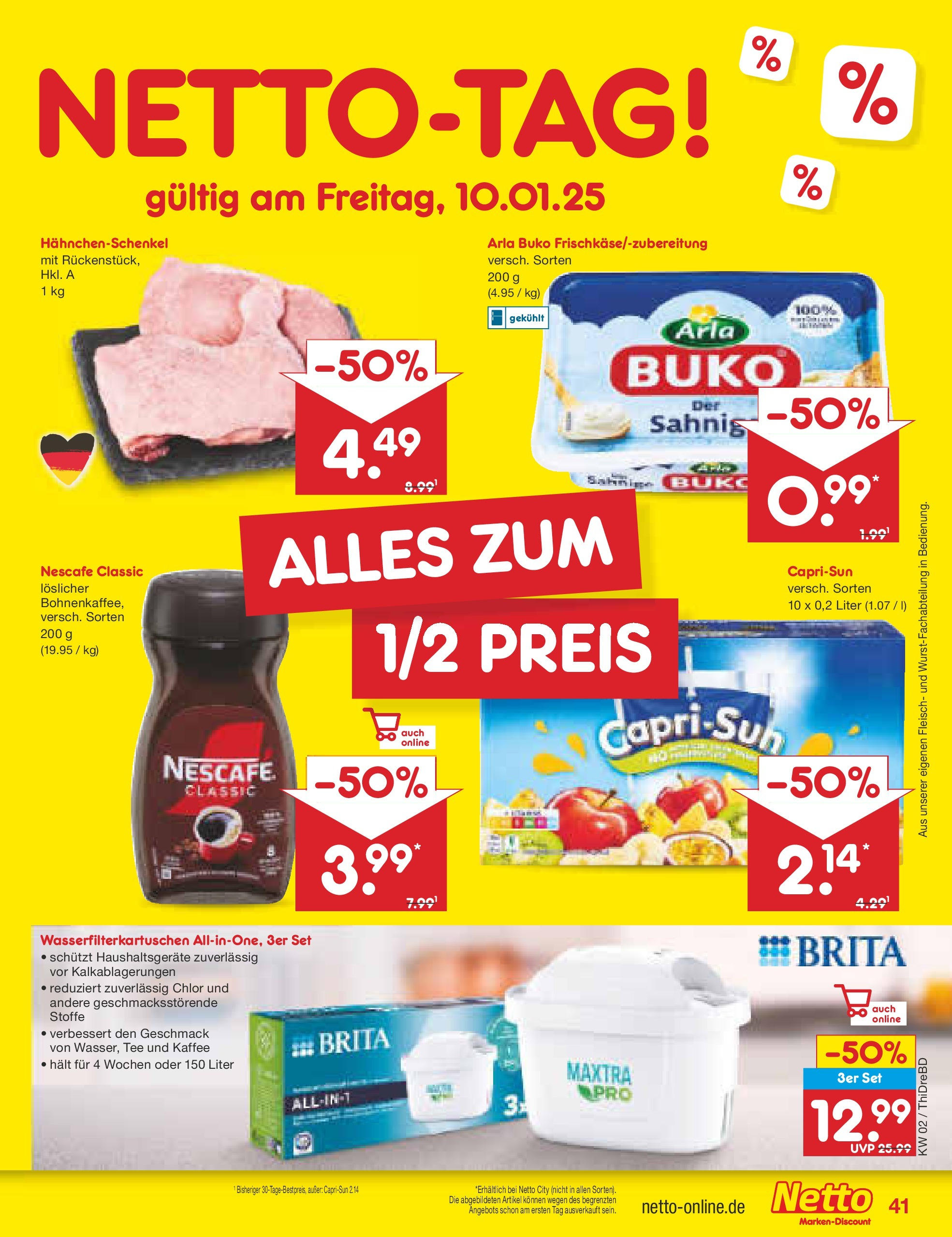 Netto Marken-Discount - Netto: Getränkeangebote (ab 06.01.2025) » Angebote | Seite: 57 | Produkte: Nescafe, Capri sun, Kaffee, Tee