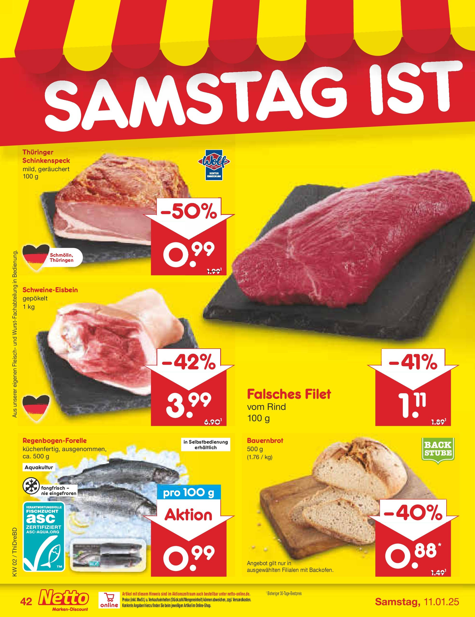 Netto Marken-Discount - Netto: Getränkeangebote (ab 06.01.2025) » Angebote | Seite: 58 | Produkte: Fleisch