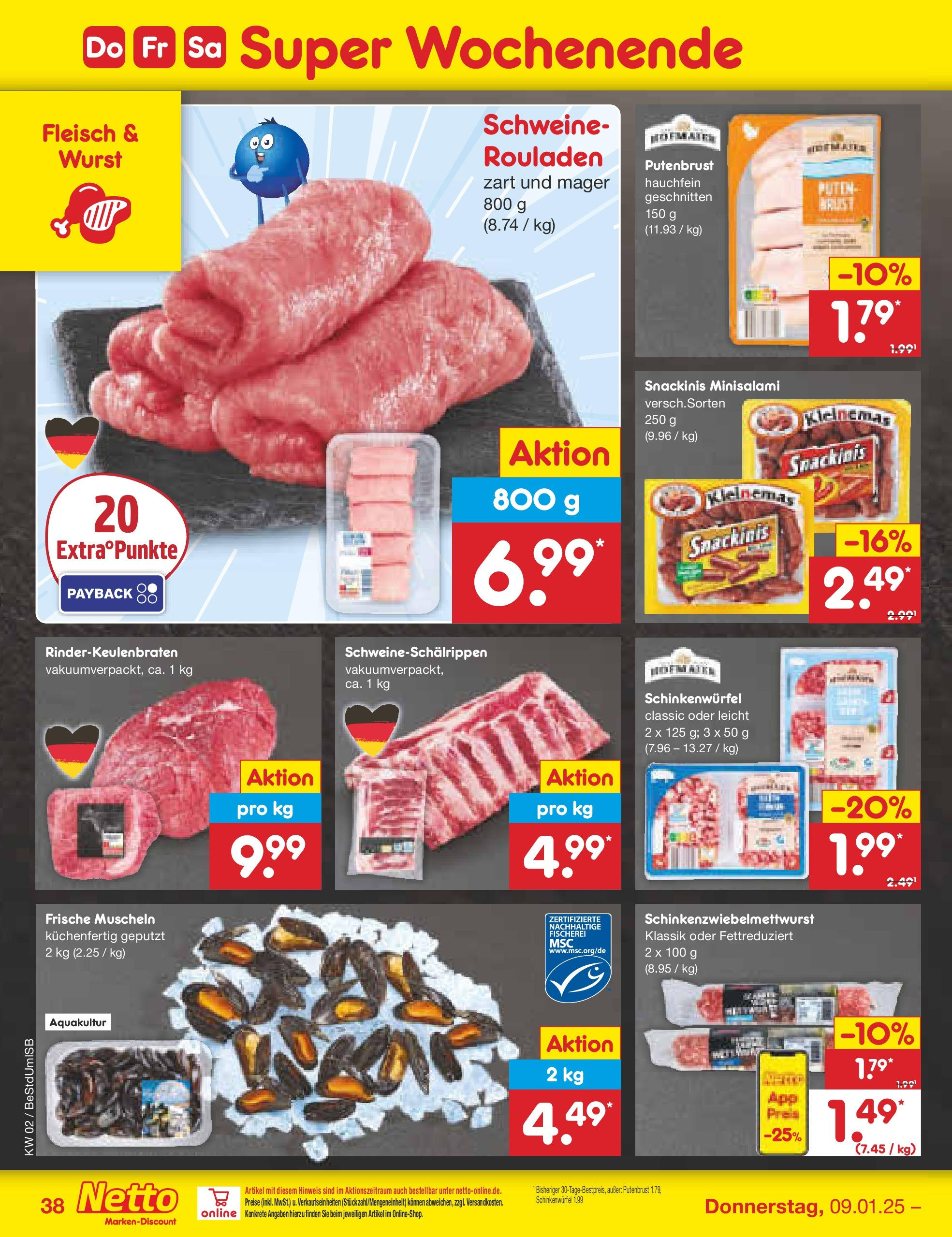 Netto Marken-Discount - Berlin, Corinthstraße 32 (ab 06.01.2025) » Angebote | Seite: 54 | Produkte: Wurst, Fleisch