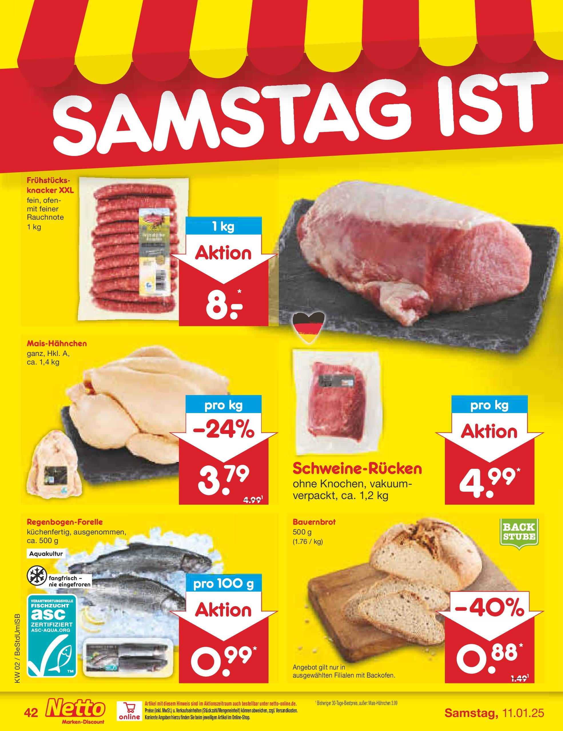 Netto Marken-Discount - Berlin, Corinthstraße 32 (ab 06.01.2025) » Angebote | Seite: 58 | Produkte: Ofen, Schweinerucken