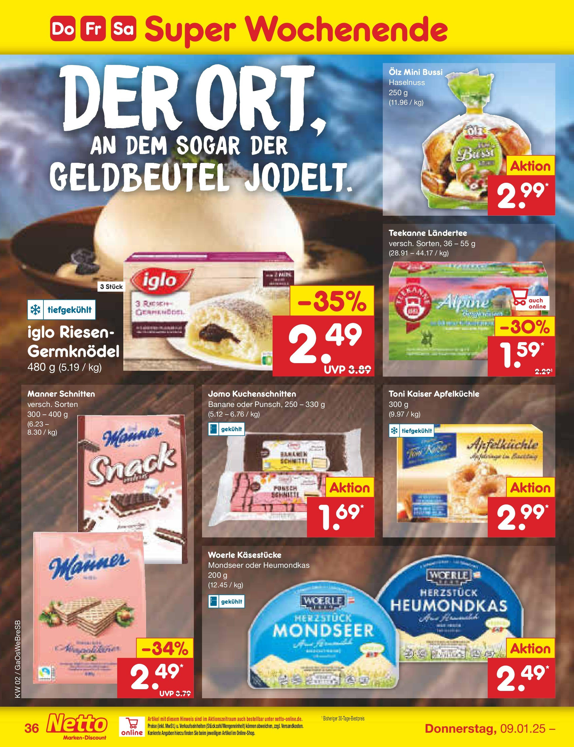 Netto Marken-Discount - Netto: Getränkeangebote (ab 06.01.2025) » Angebote | Seite: 52 | Produkte: Iglo, Teekanne