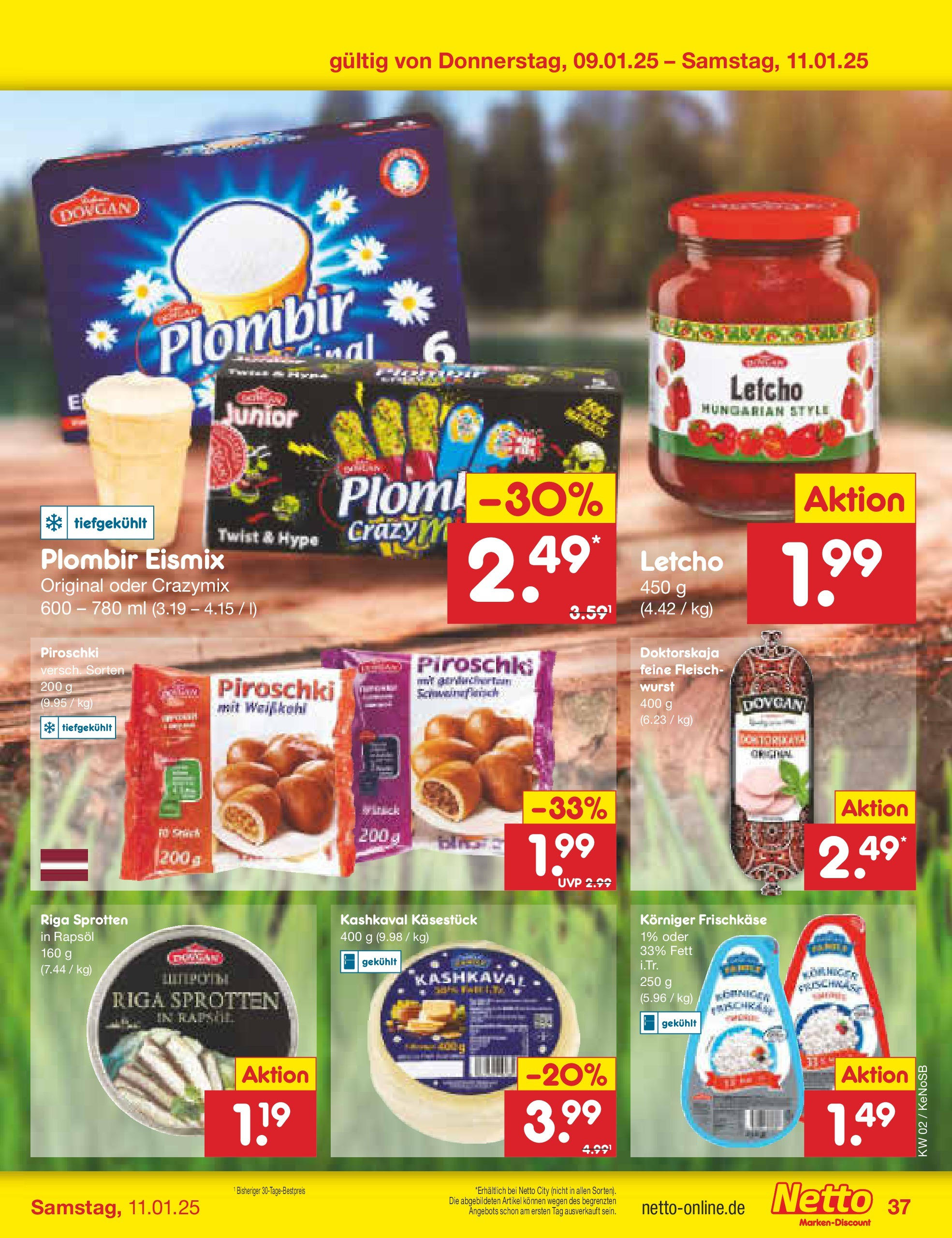 Netto Marken-Discount - Netto: Getränkeangebote (ab 06.01.2025) » Angebote | Seite: 53 | Produkte: Rapsöl, Wurst, Fleisch, Frischkase