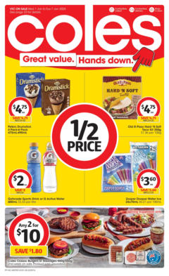 Preview of Coles - Great Value. Hands Down. - 1st January - valid from 31.12.2024