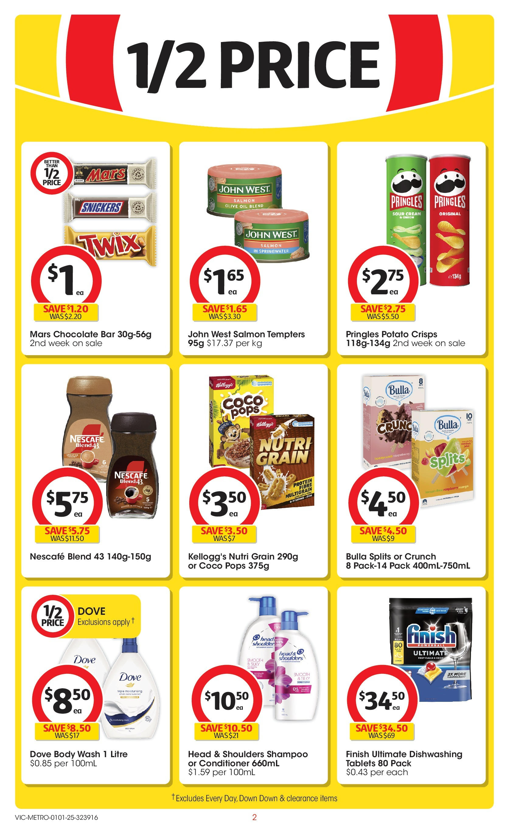 ﻿﻿Coles catalogue valid from 31/12/2024 > Online Australia | Page: 2 | Products: Shampoo, Sour cream, Salmon, Lemon