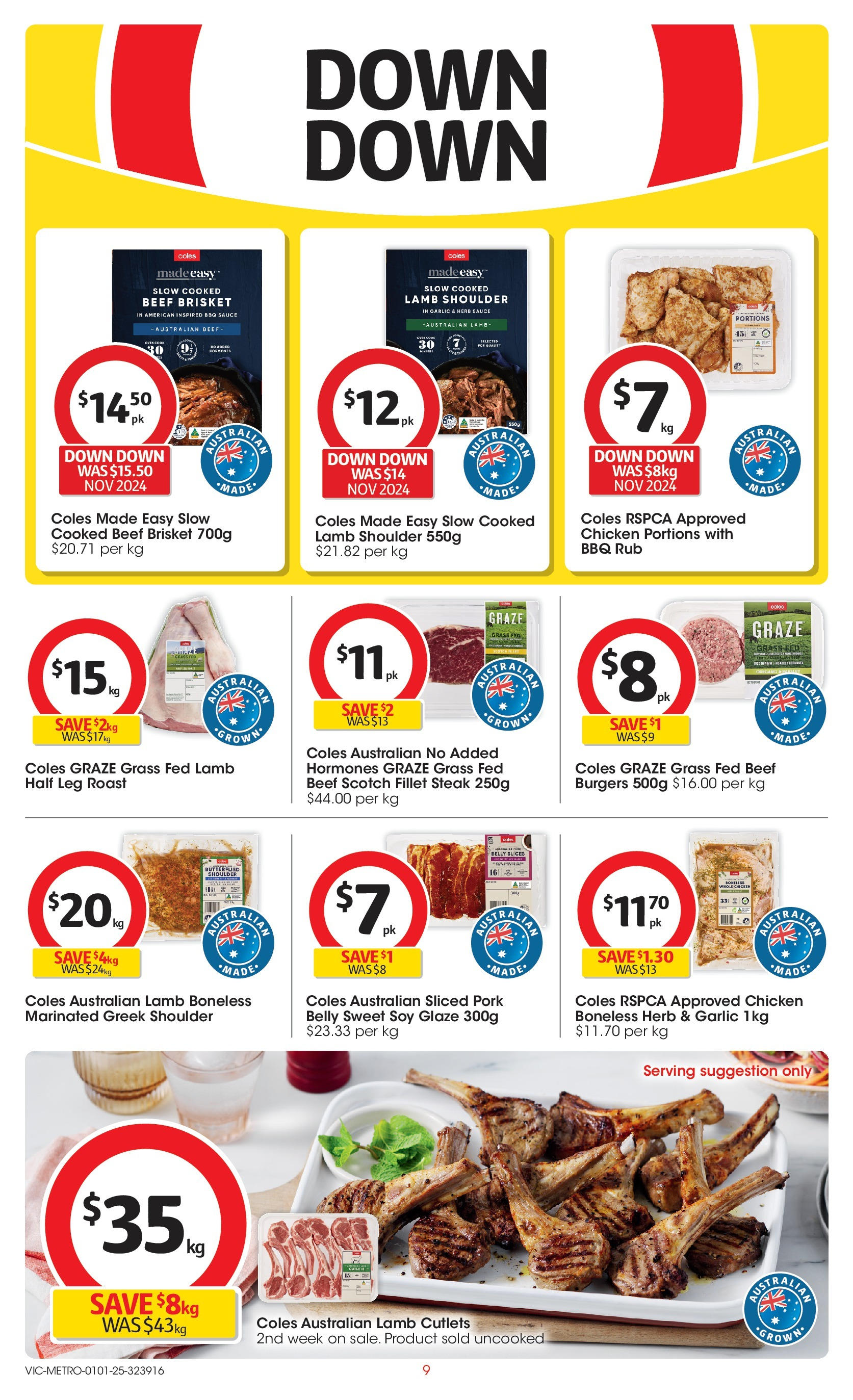 ﻿﻿Coles catalogue valid from 31/12/2024 > Online Australia | Page: 9 | Products: Grass, BBQ Sauce, Scotch, Oven