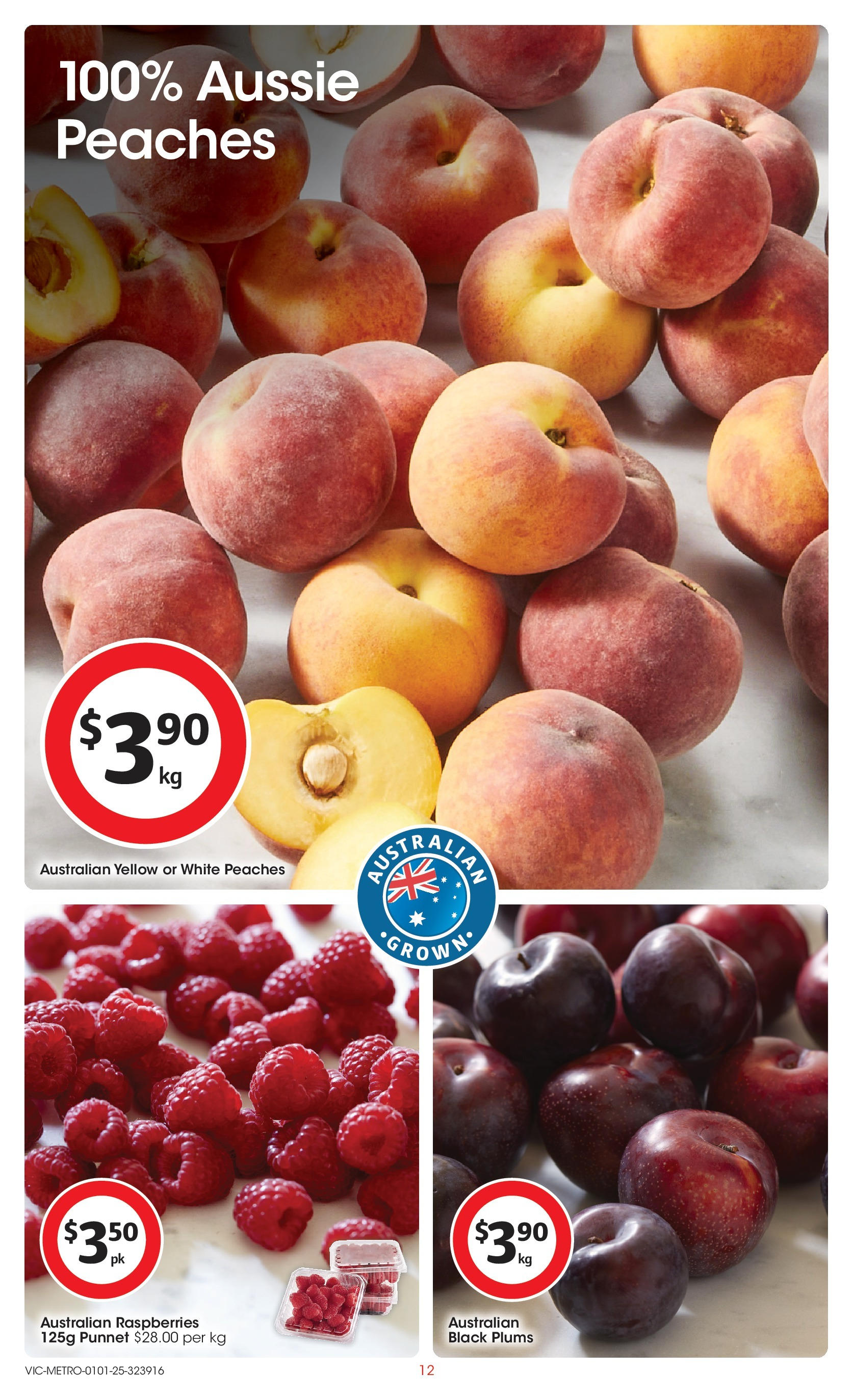 ﻿﻿Coles catalogue valid from 31/12/2024 > Online Australia | Page: 12 | Products: Plums