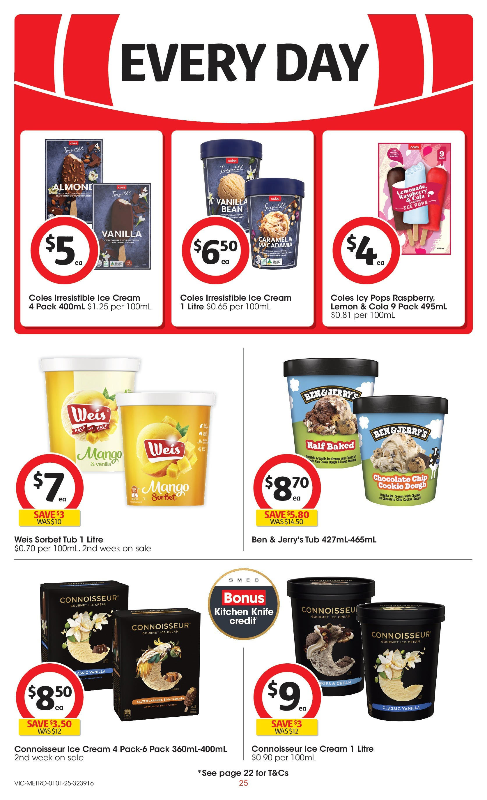 ﻿﻿Coles catalogue valid from 31/12/2024 > Online Australia | Page: 25 | Products: Chocolate, Lemon, Mango, Raspberry