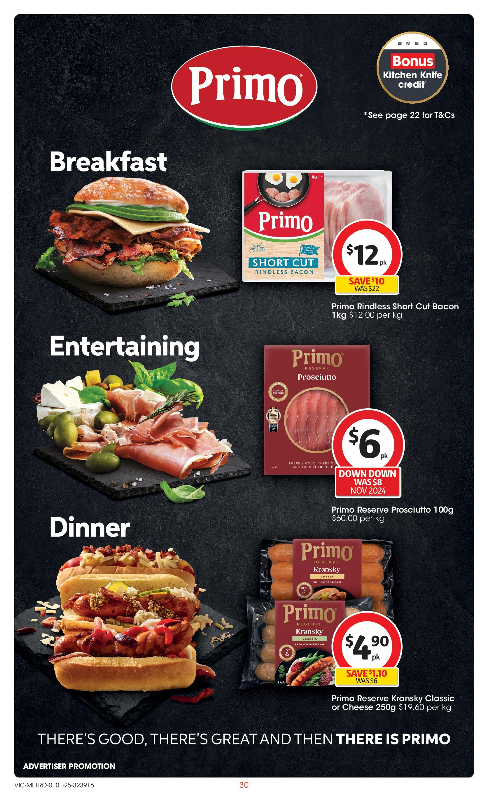 ﻿﻿Coles catalogue valid from 31/12/2024 > Online Australia | Page: 30 | Products: Bacon, Cheese, Sausage