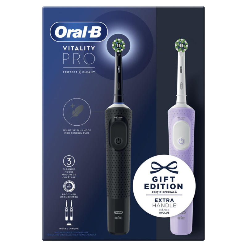 ORAL-B Комплект електрическа четка за зъби Vitality Pro