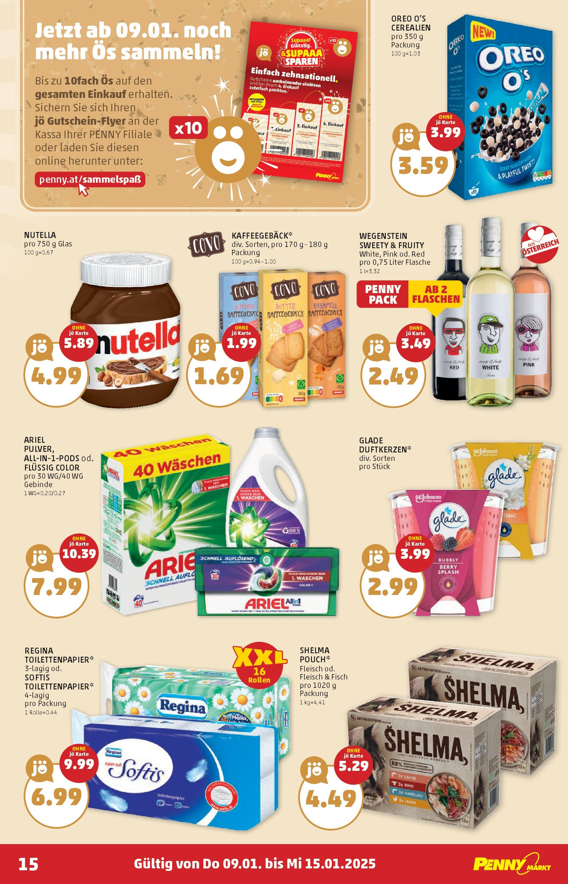 Penny Markt Die ganze Woche sparen. ab (09.01.2025) - Angebote, Prospekt | Seite: 15 | Produkte: Butter, Fisch