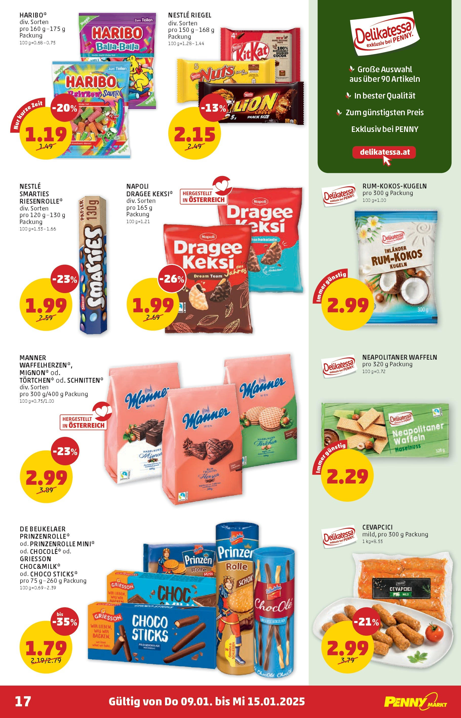 Penny Markt Die ganze Woche sparen. ab (09.01.2025) - Angebote, Prospekt | Seite: 17