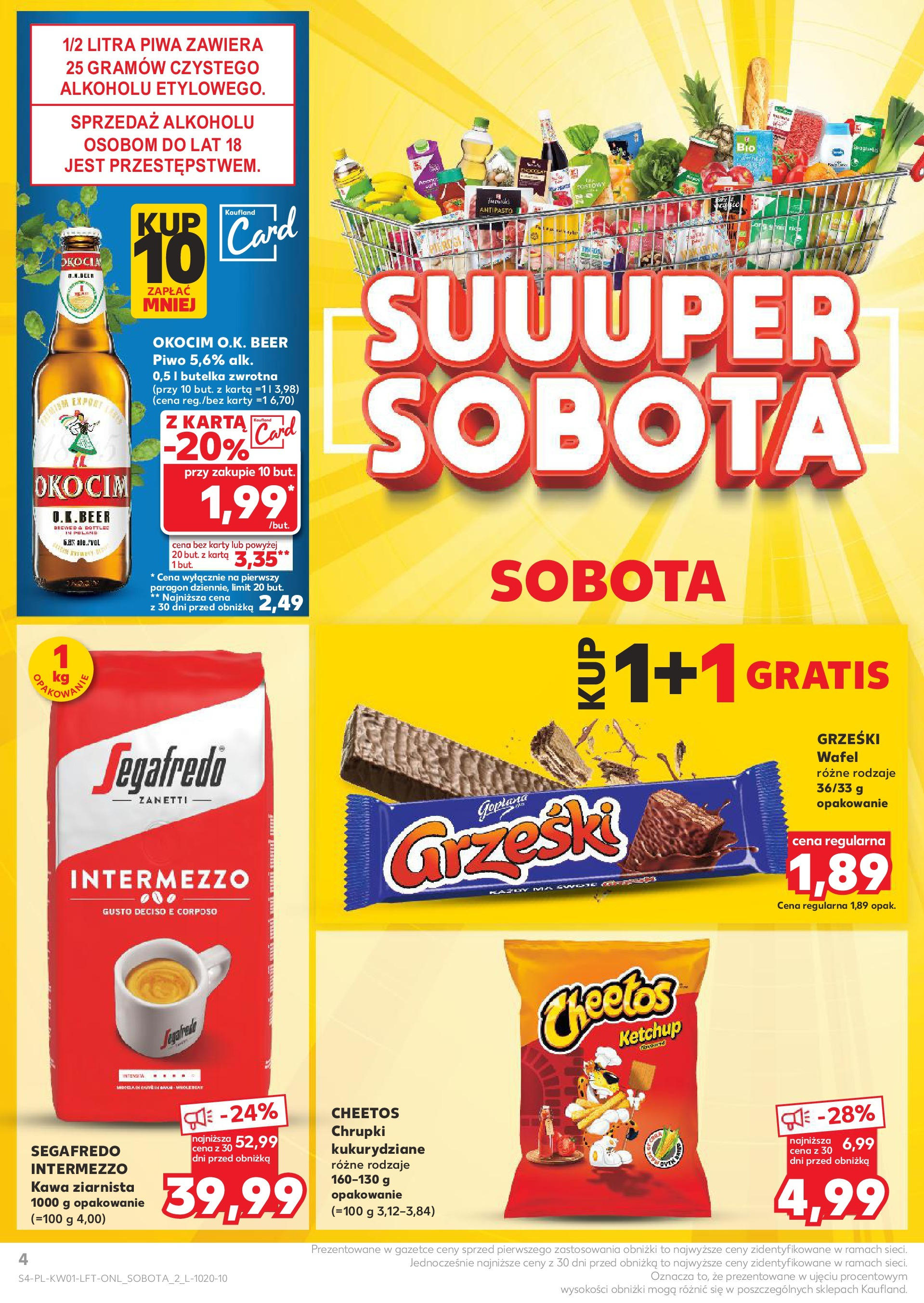 Kaufland gazetka od 02.01.2025 - od jutra PDF | Strona: 4 | Produkty: Karta, Ketchup, Chrupki, Kawa