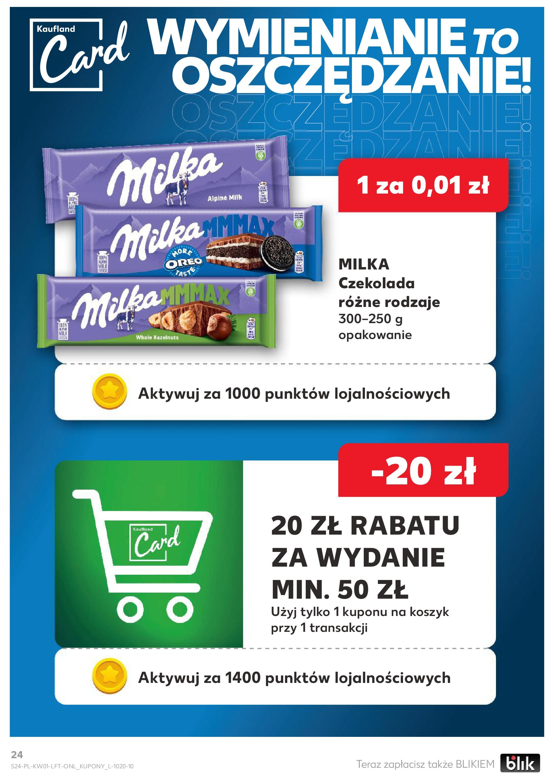 Kaufland gazetka od 02.01.2025 - od jutra PDF | Strona: 24 | Produkty: Czekolada milka, Milka, Czekolada