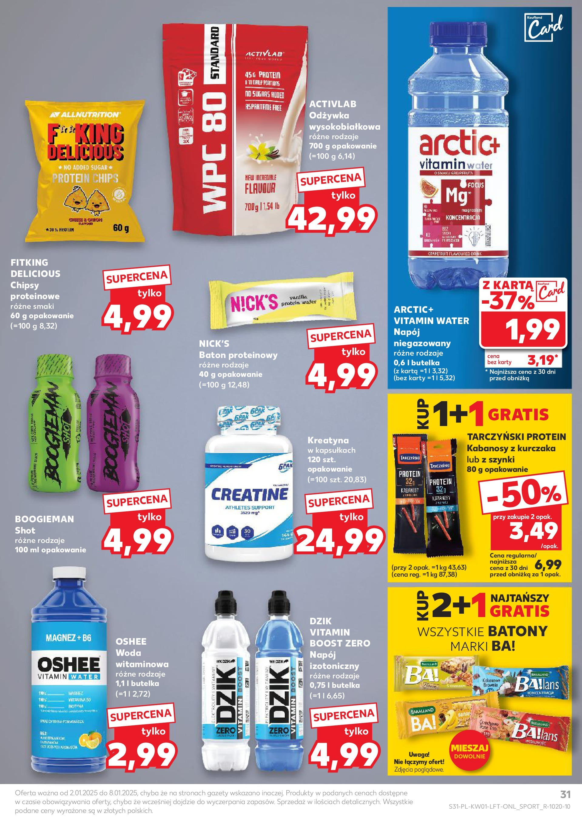 Kaufland gazetka od 02.01.2025 - od jutra PDF | Strona: 31 | Produkty: Chipsy, Baton, Brownie, Woda