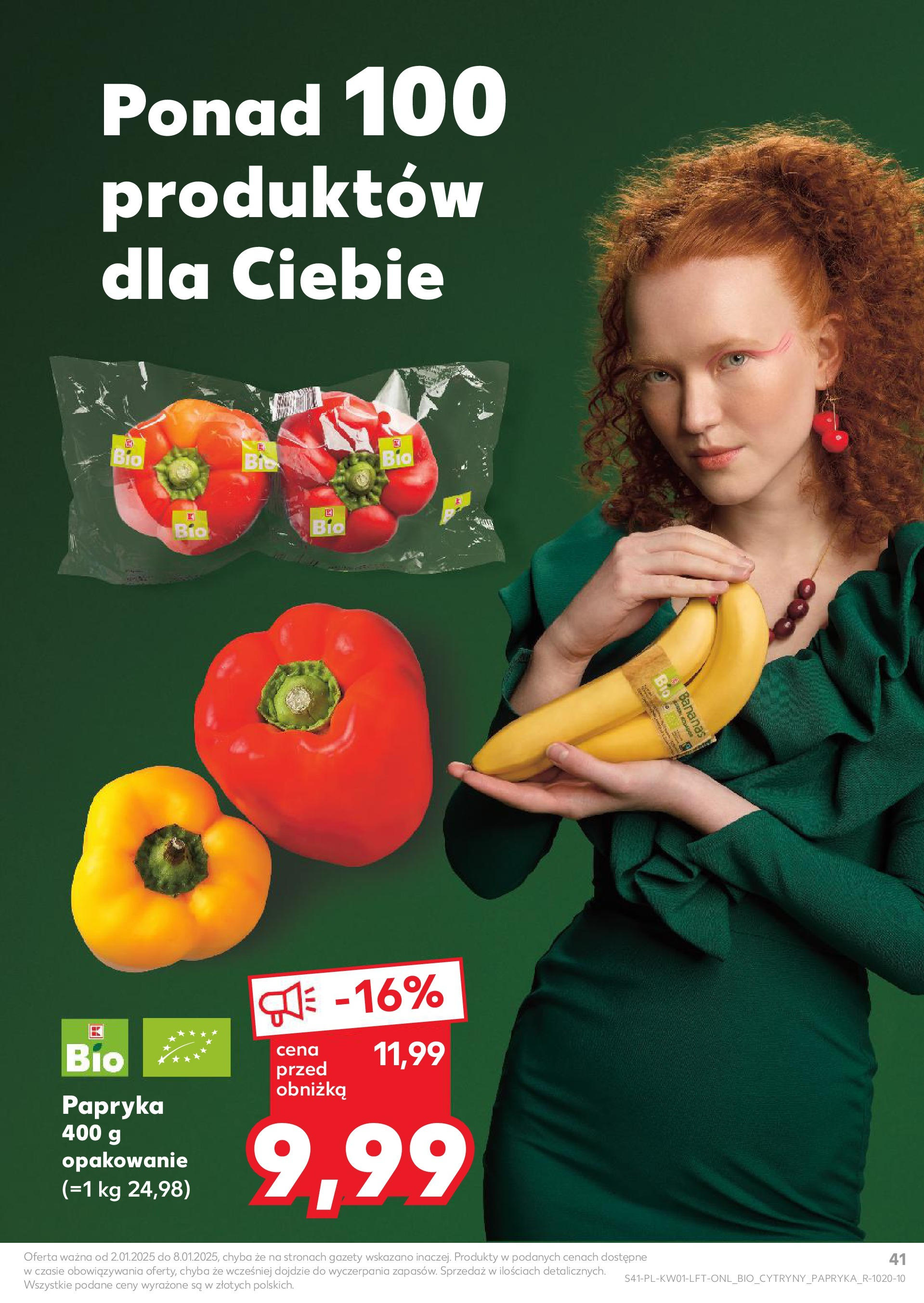 Kaufland gazetka od 02.01.2025 - od jutra PDF | Strona: 41 | Produkty: Papryka