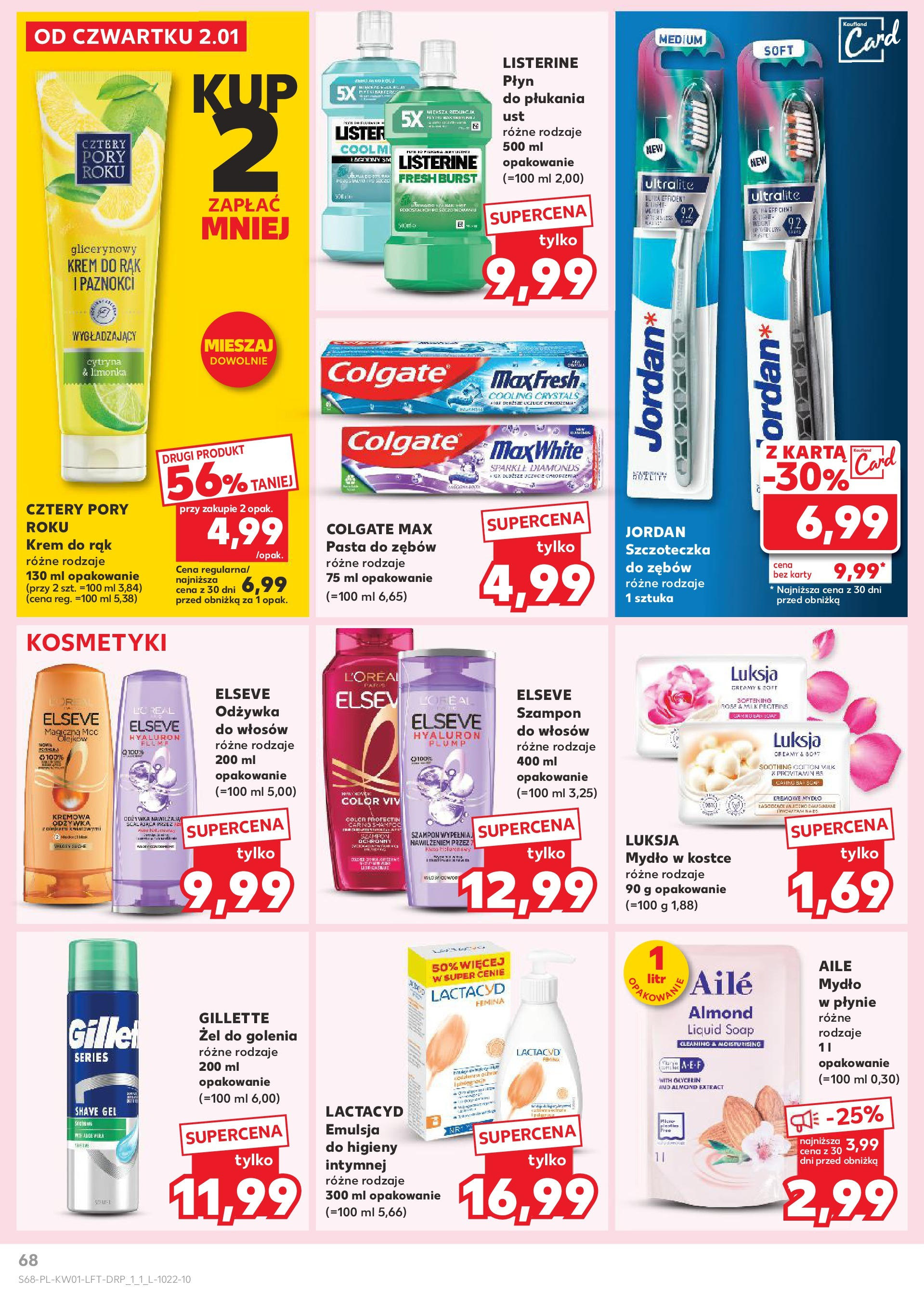 Kaufland gazetka od 02.01.2025 - od jutra PDF | Strona: 68 | Produkty: Cytryna, Limonka, Krem do rąk, Mydło