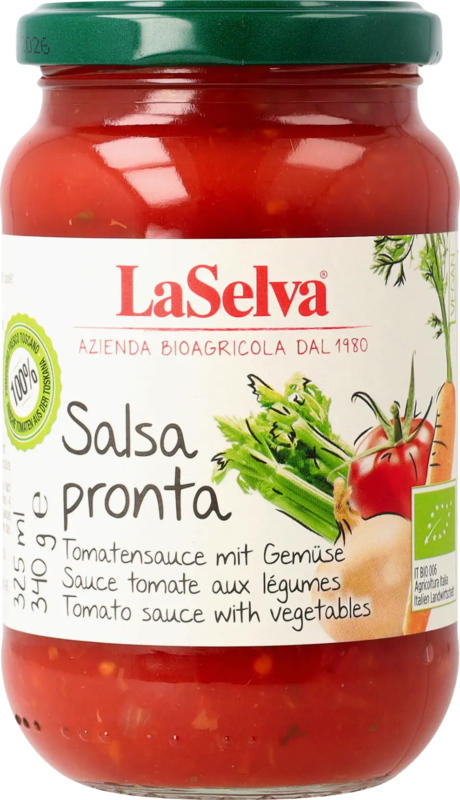 LaSelva Tomatensoße mit Gemüse