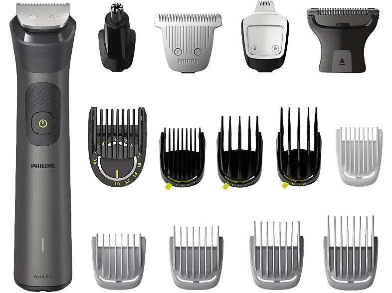 Philips MG7950/15 Series 7000 Multigroom All-in-One Trimmer, Dunkelgrau, Akkubetrieb