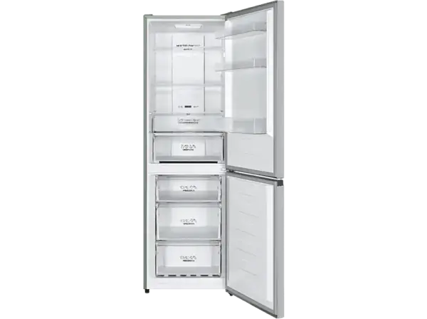 Gorenje NRK619CAXL4 K&uuml;hl- und Gefrierkombination (C, 304 l, 1860 mm hoch, Standger&auml;t, No Frost (verminderte Eisbildung), Silber)