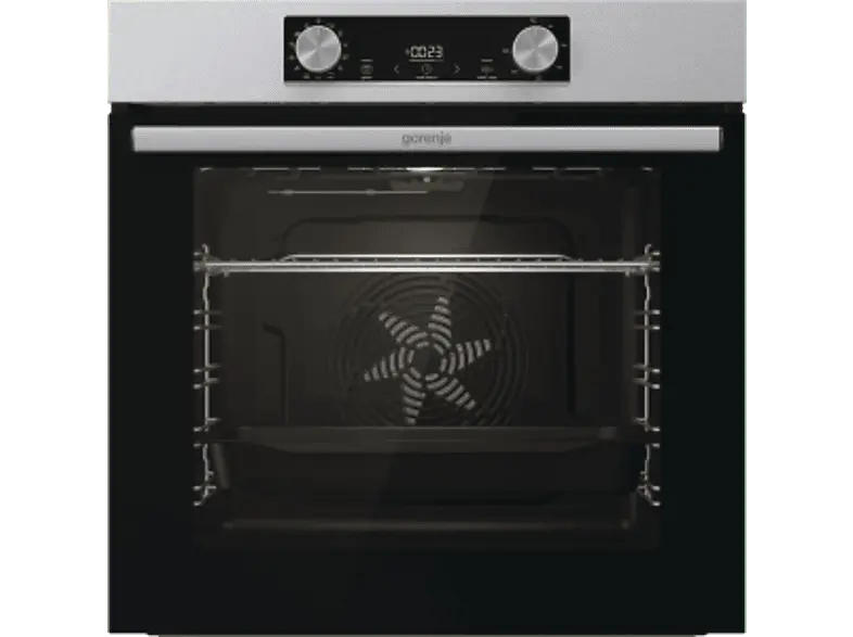 Gorenje BOP6737E02XK Backofen mit Pyrolyse (77 l, Schwarz, 595 mm breit, A)