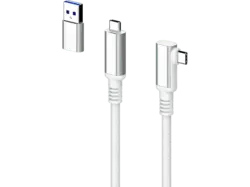 ISY IC-3003 USB C Kabel mit USB-Adapter; Zubehör für Meta Quest