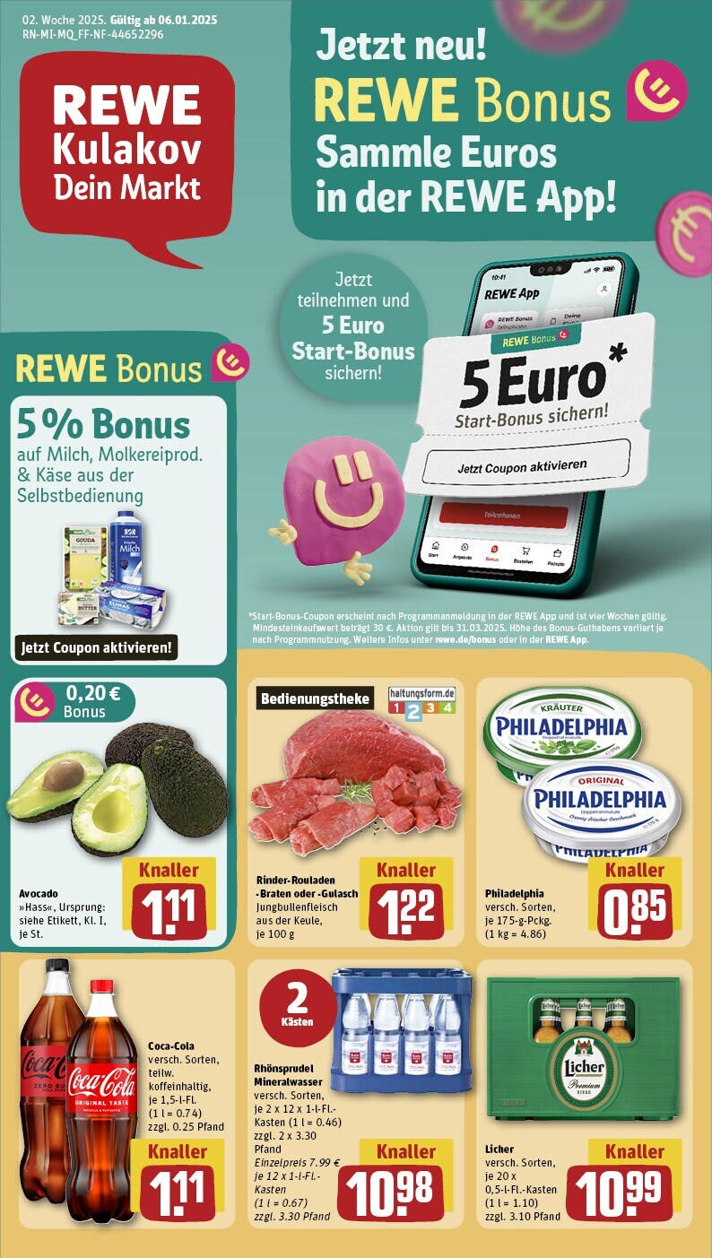 REWE Prospekt ab 06.01.2025 nächste Woche - Mainz / Gonsenheim, Am Leichborn 8