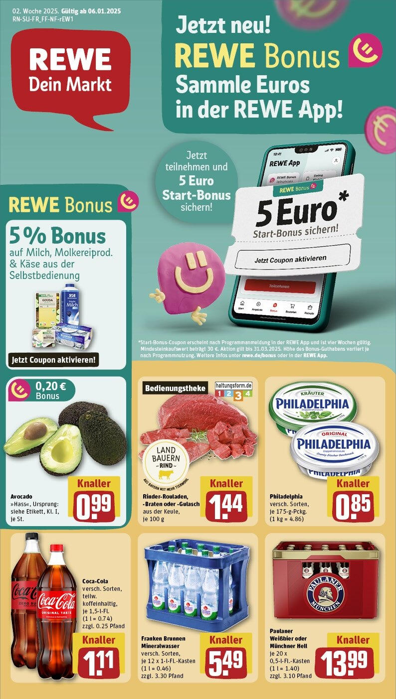 REWE Prospekt ab 06.01.2025 nächste Woche - Pommelsbrunn/Hohenstadt, Happurger Str. 14