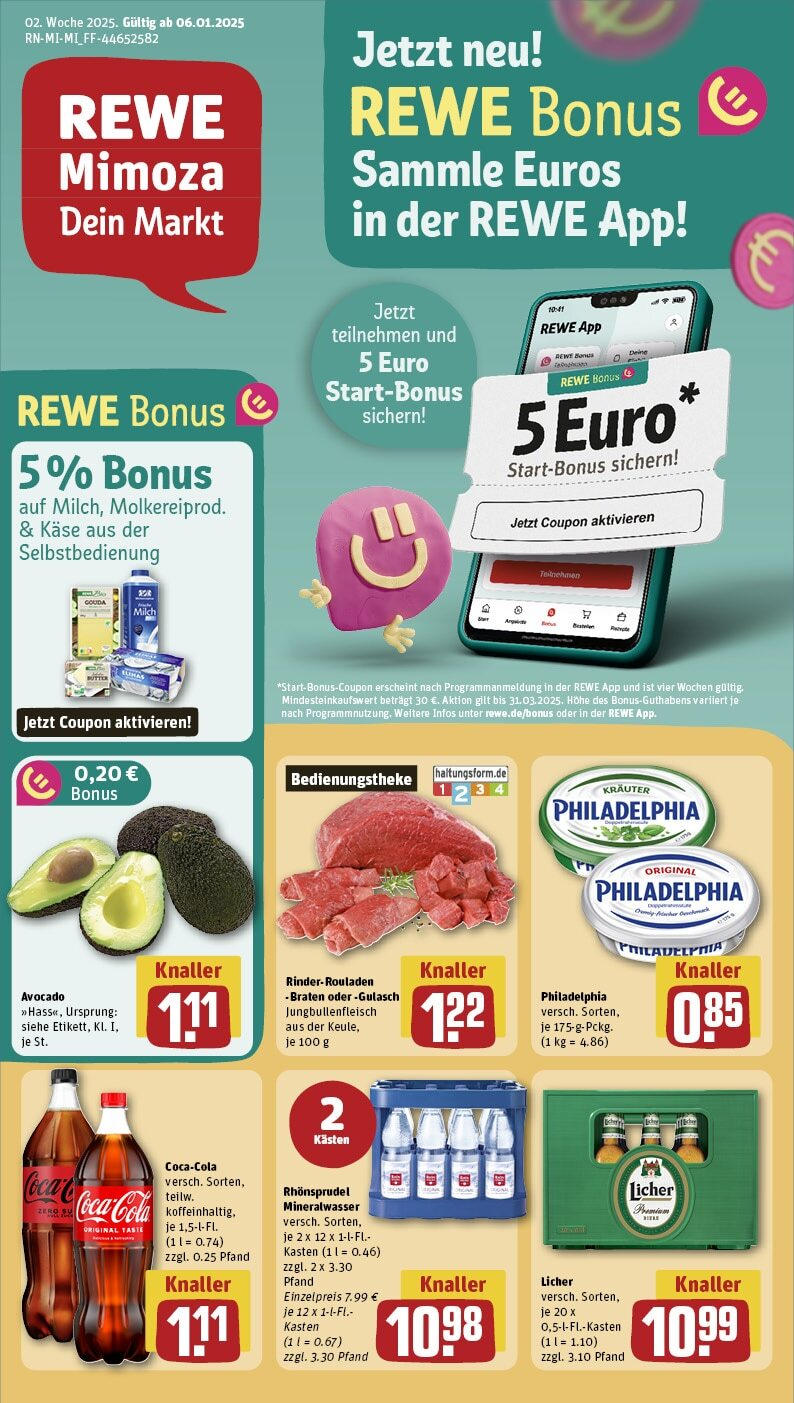 REWE Prospekt ab 06.01.2025 nächste Woche - Bessenbach, Hauptstraße 8