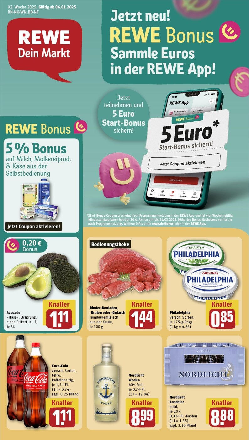 REWE Prospekt ab 06.01.2025 nächste Woche - Bremen, Kulenkampffallee 1