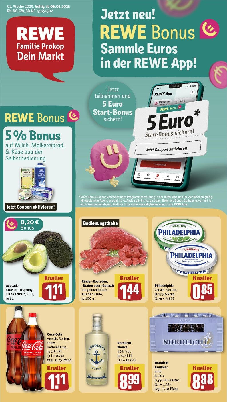 REWE Prospekt ab 06.01.2025 nächste Woche - Beverungen, Lange Straße 55