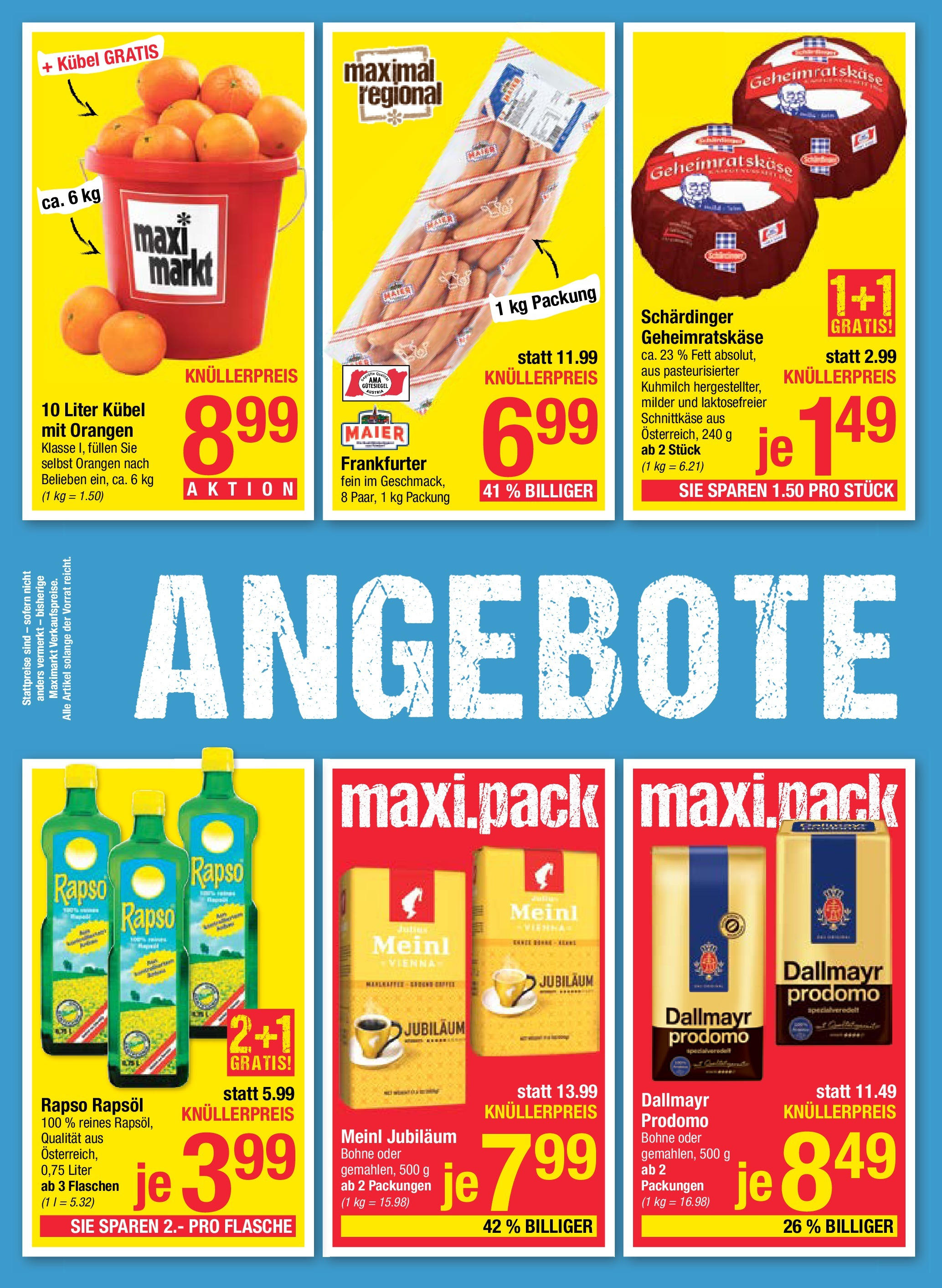 Maximarkt Flugblatt - Linz von 07.01.2025 - Aktuelle Angebote | Seite: 2 | Produkte: Orangen