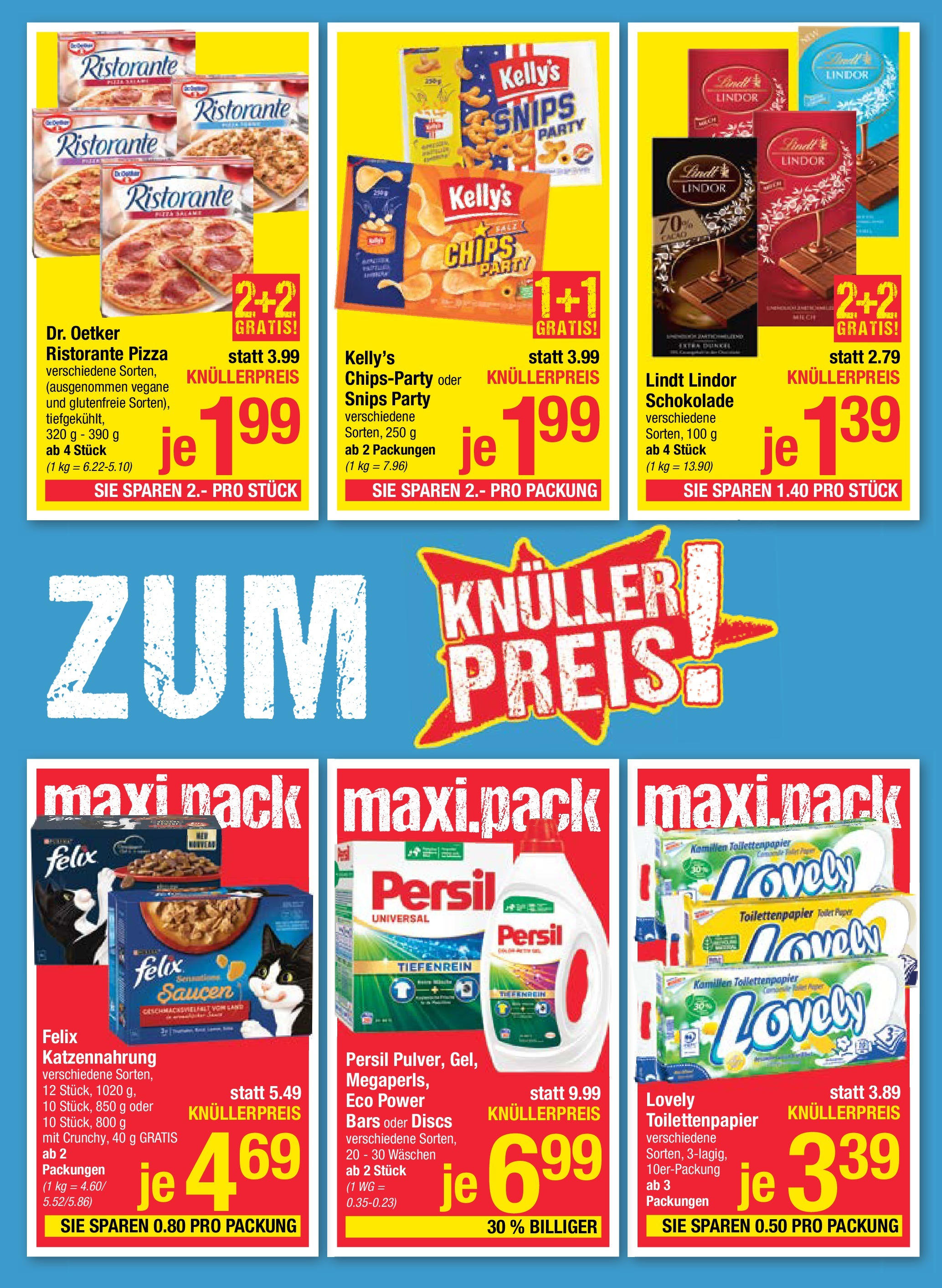 Maximarkt Flugblatt - Linz von 07.01.2025 - Aktuelle Angebote | Seite: 3 | Produkte: Chips, Milch, Schokolade, Pizza