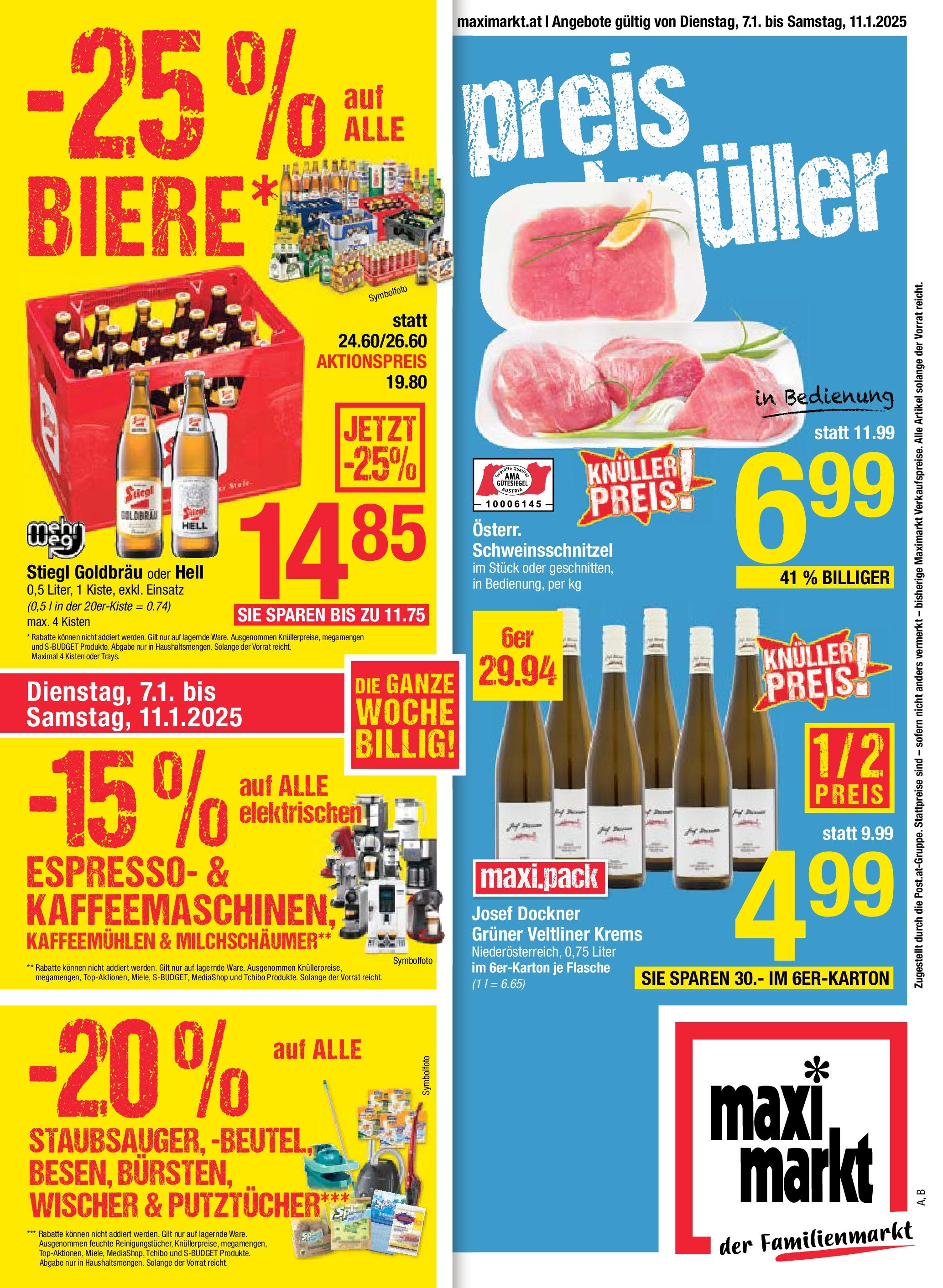 Maximarkt Flugblatt Anif & Bruck von 07.01.2025 - Aktuelle Angebote | Seite: 1