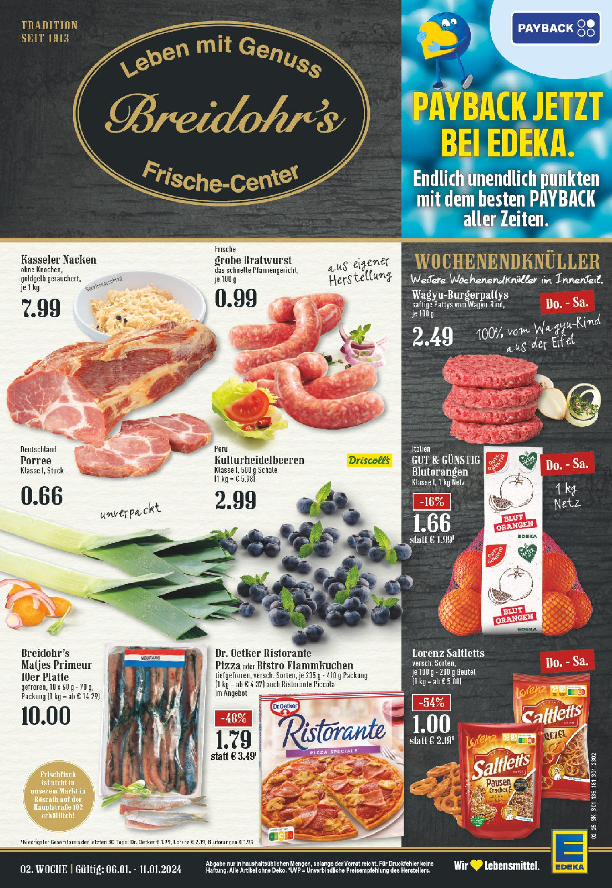 EDEKA Prospekt ab 06.01.2025 - Hilden, Walder Straße 9 Online