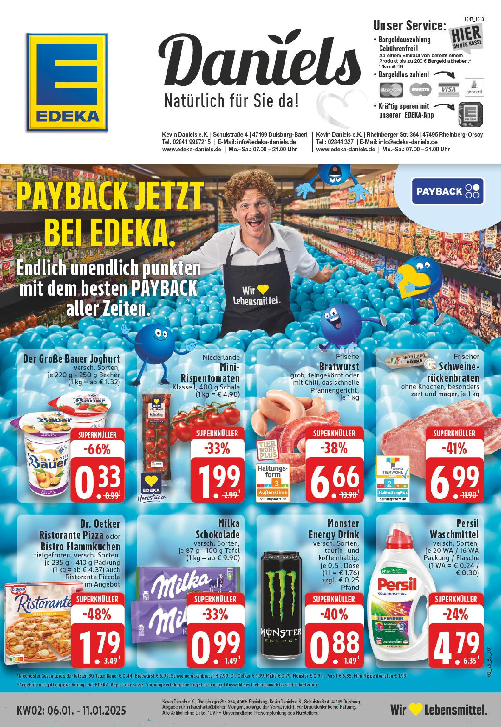 EDEKA Prospekt ab 06.01.2025 - Rheinberg, r Straße 3 Online