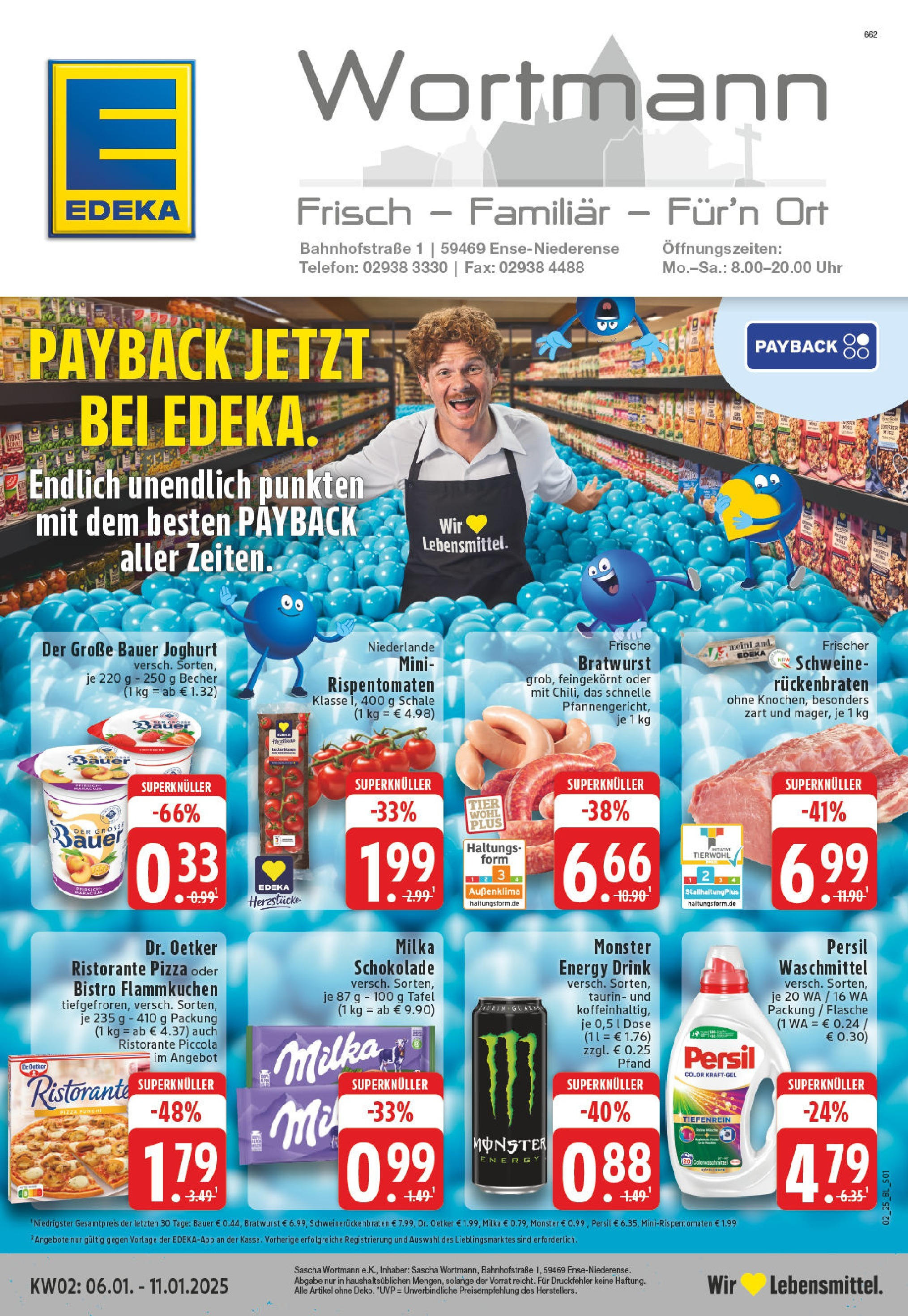 EDEKA Prospekt ab 06.01.2025 - Ense-Niederense, Bahnhofstraße 1 Online